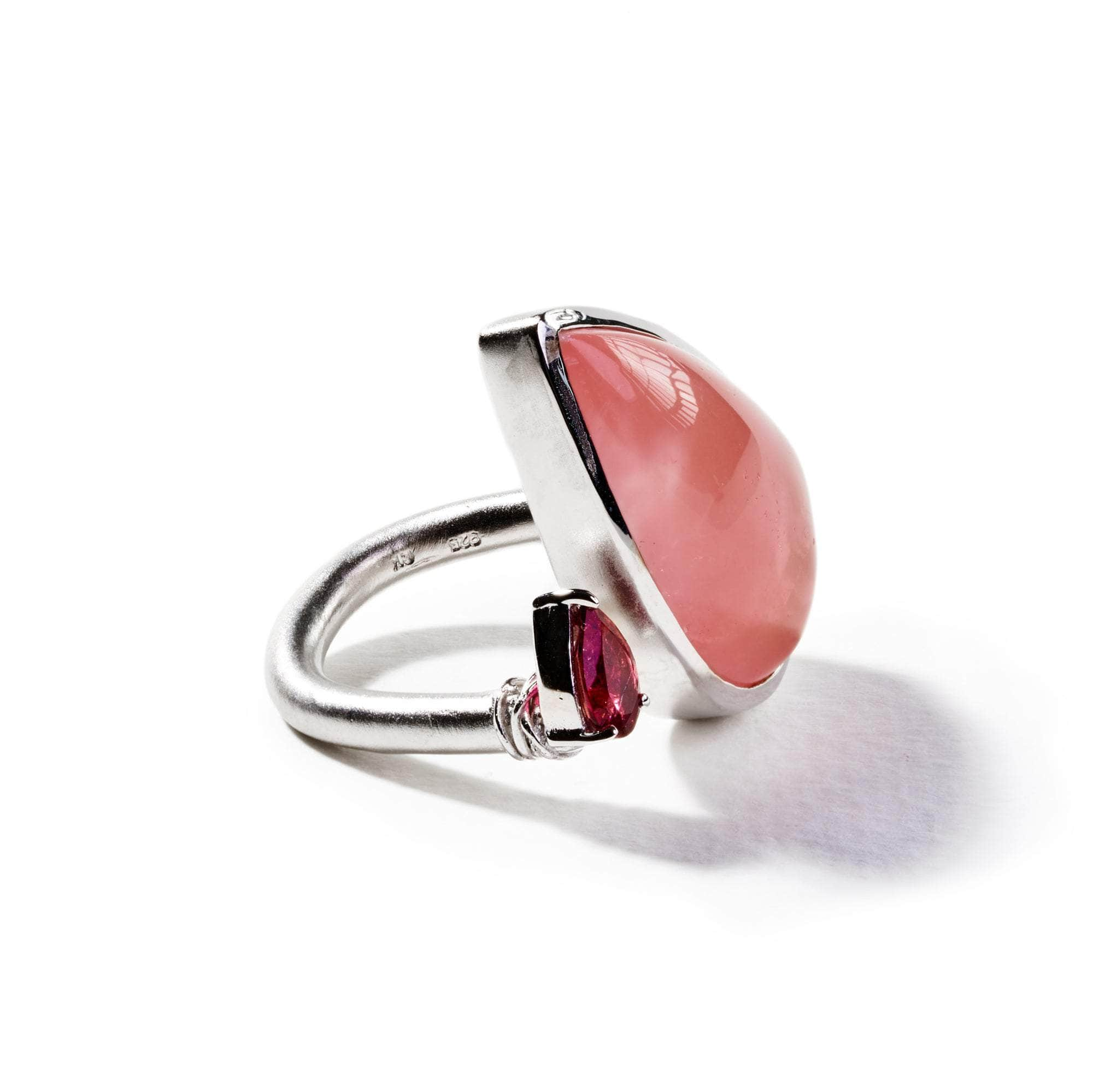 Kratos Rose Quartz and Pink Tourmaline Ring GERMAN KABIRSKI