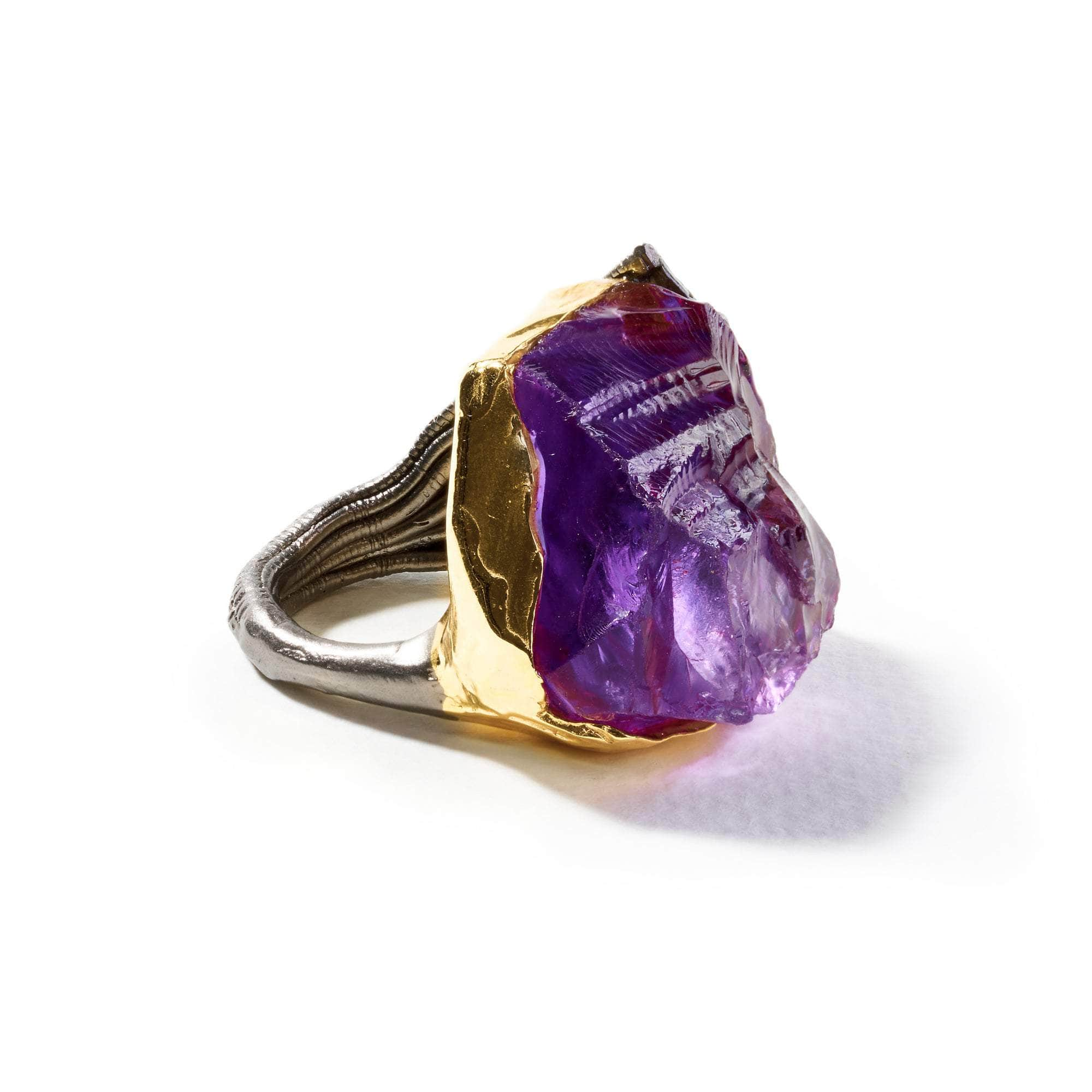 Letos Rough Amethyst Ring GERMAN KABIRSKI