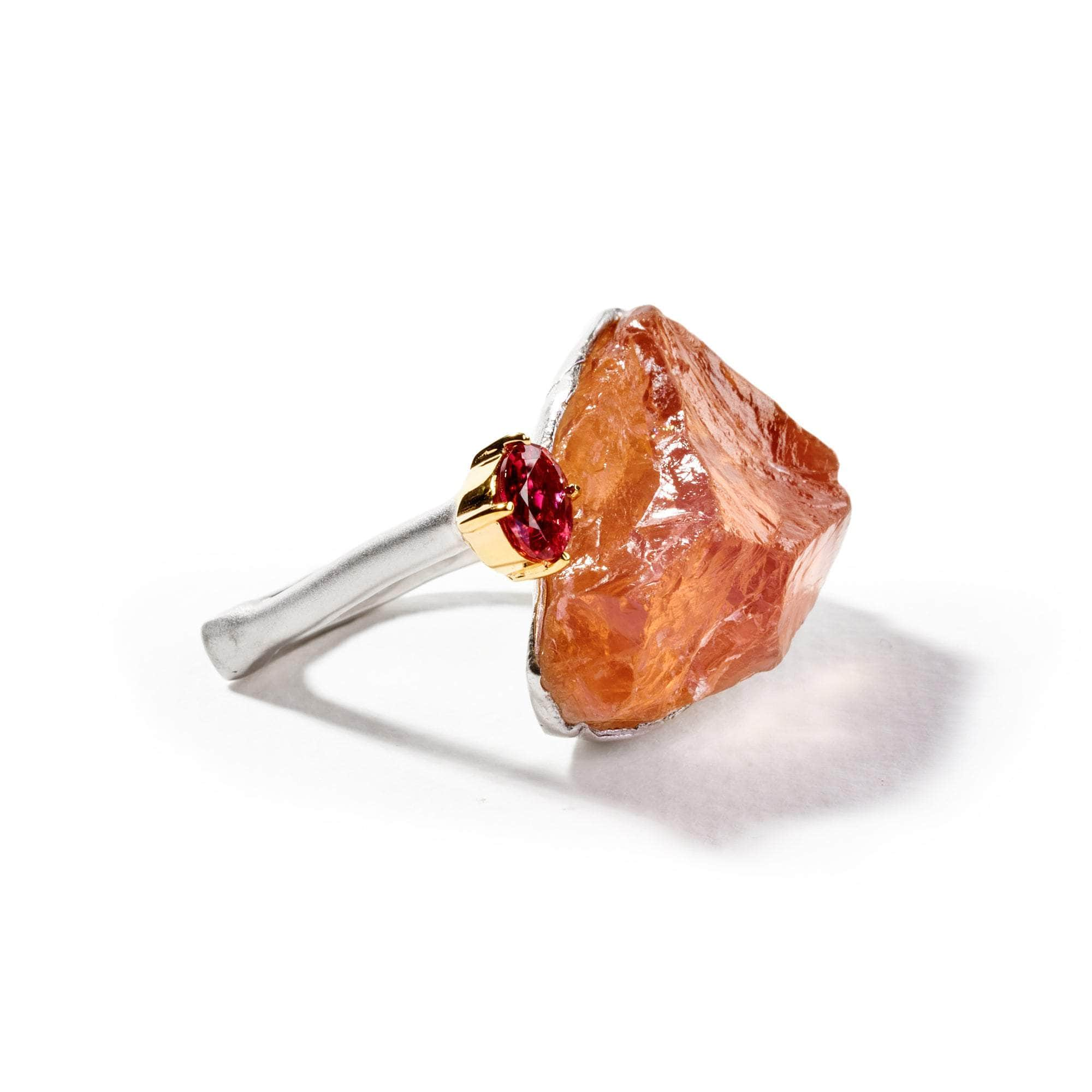 Enyo Rose Quartz and Pink Tourmaline Ring GERMAN KABIRSKI