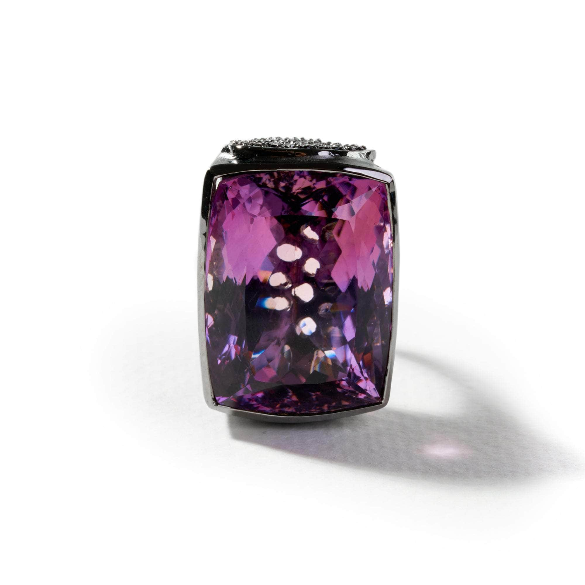 Maut Amethyst and Black Spinel Ring GERMAN KABIRSKI