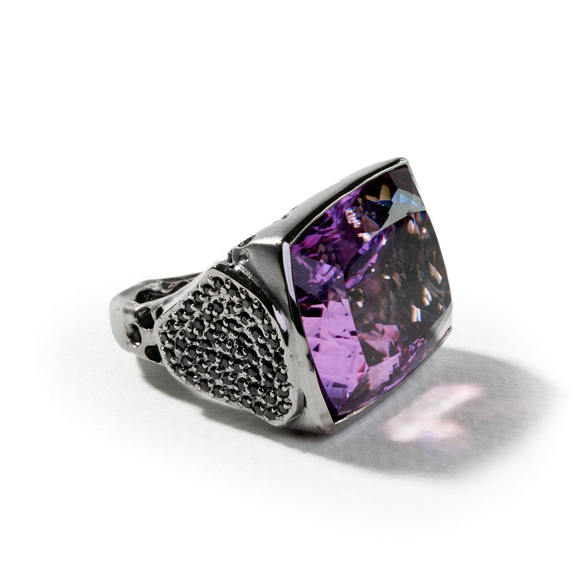 Maut Amethyst and Black Spinel Ring GERMAN KABIRSKI