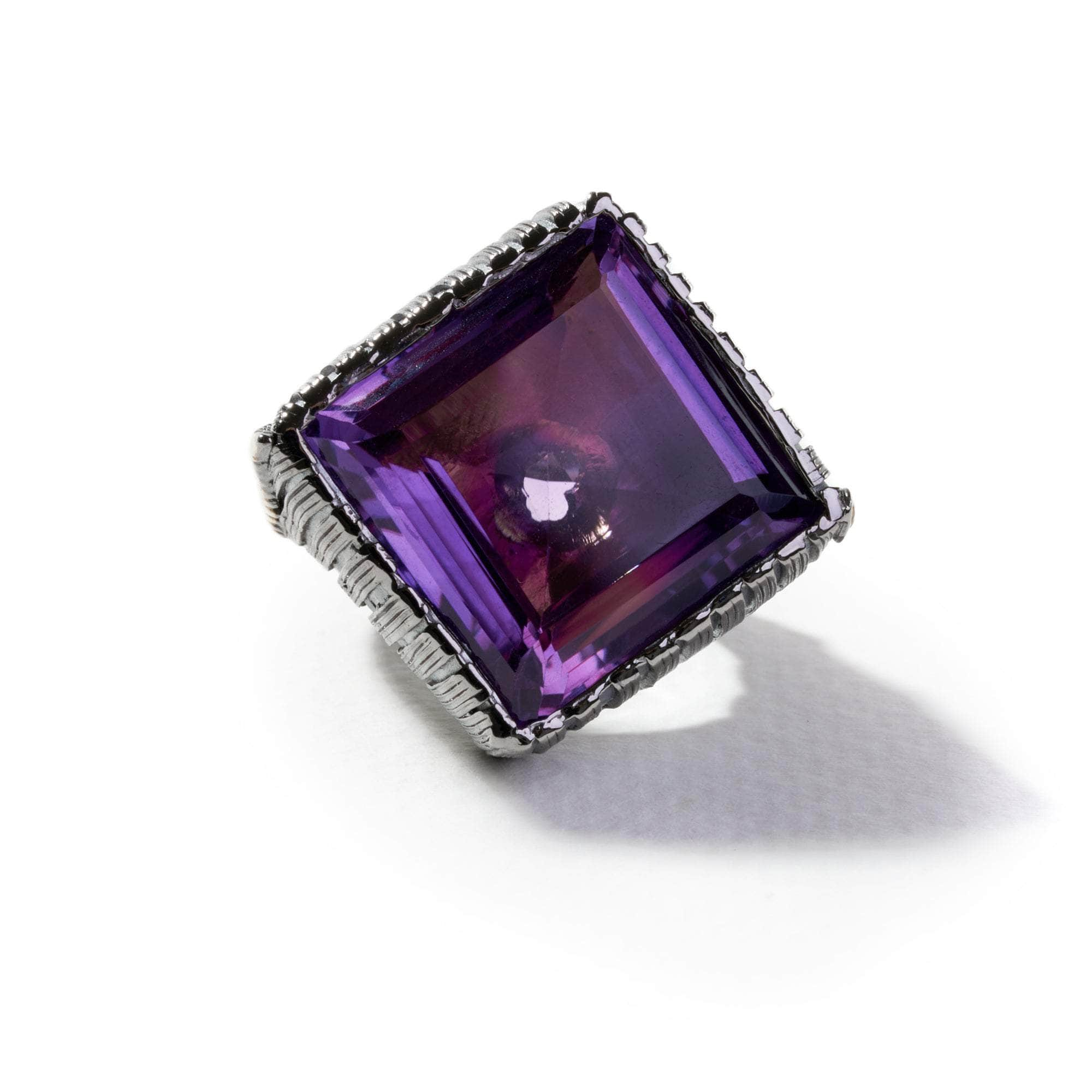 Lina Amethyst and Yellow Sapphire Ring GERMAN KABIRSKI