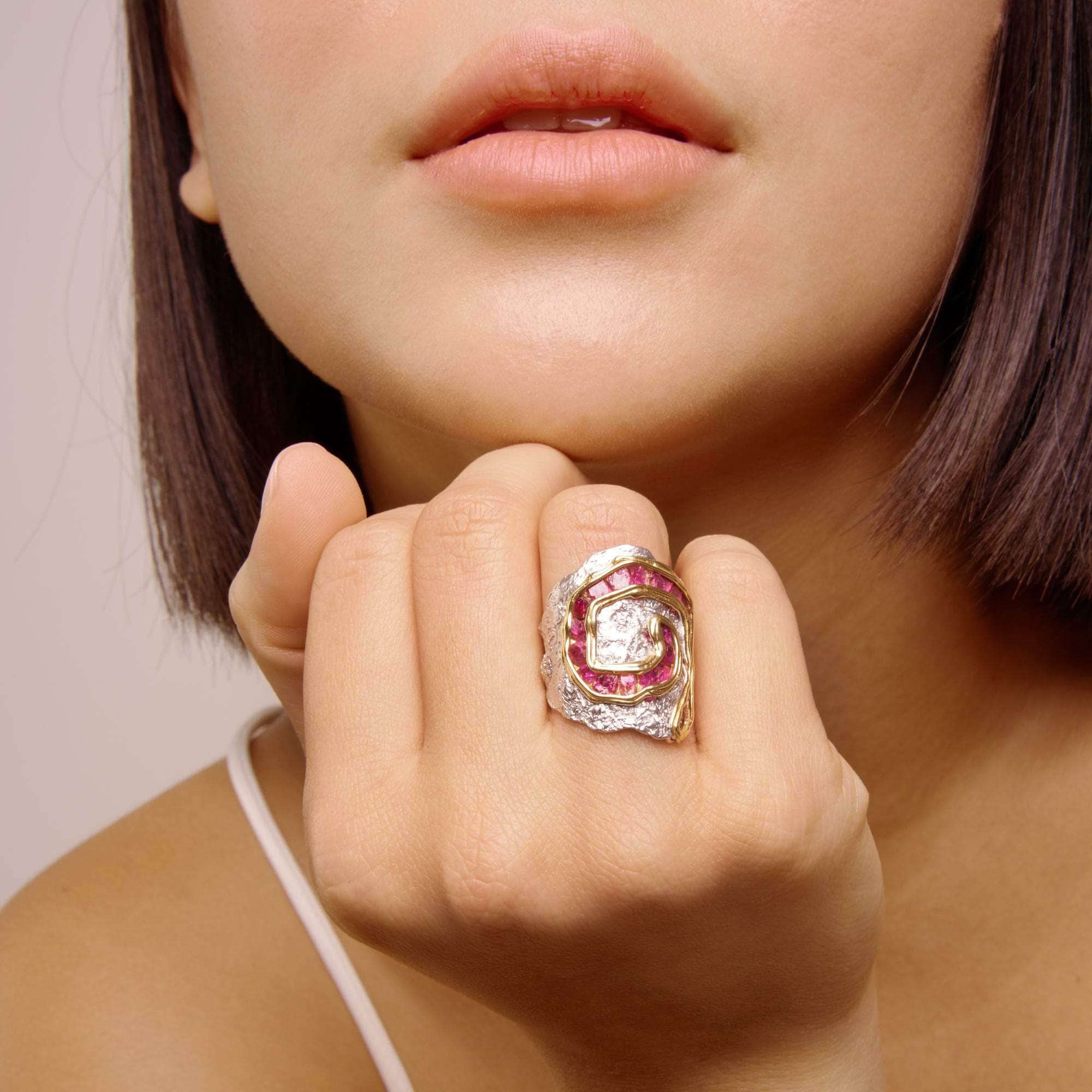 Vif Rough Ruby Ring GERMAN KABIRSKI