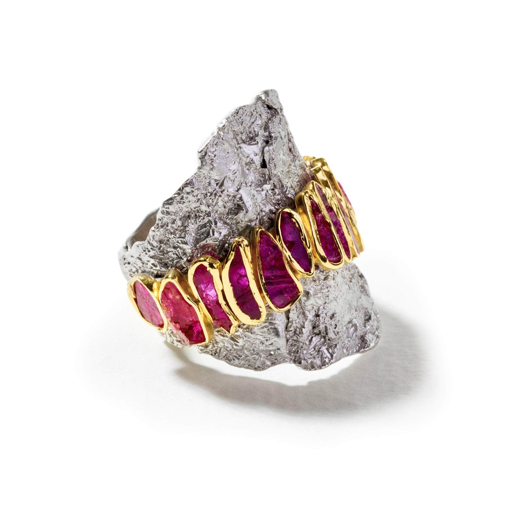 Arwie Rough Ruby Ring GERMAN KABIRSKI