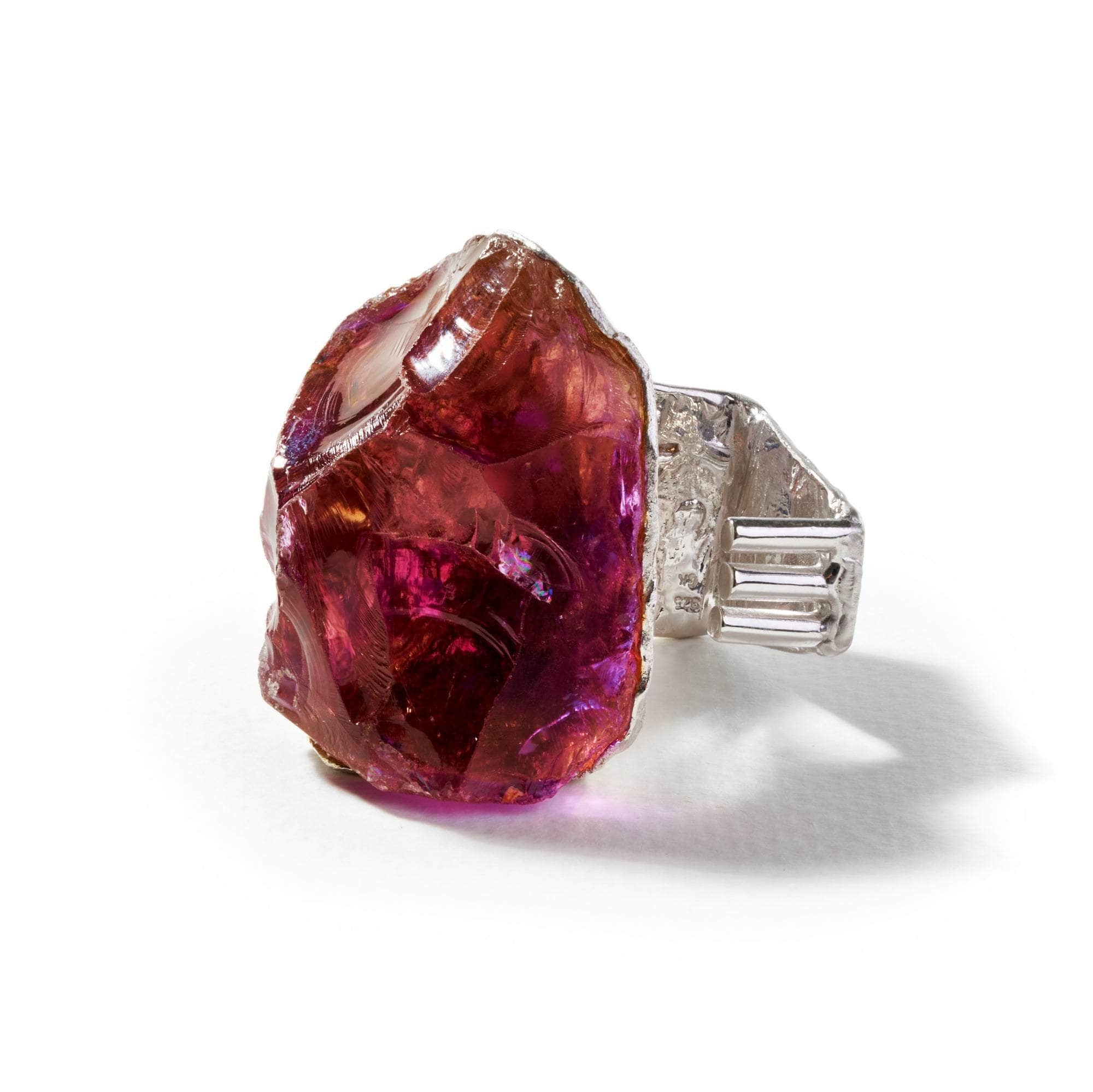 Brante Rough Amethyst and Mixed Sapphire Ring GERMAN KABIRSKI