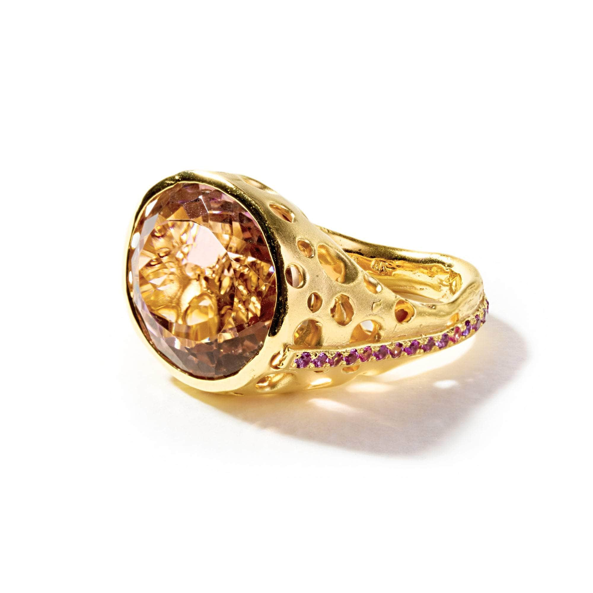 Lacher Ametrine and Pink Sapphire Ring GERMAN KABIRSKI