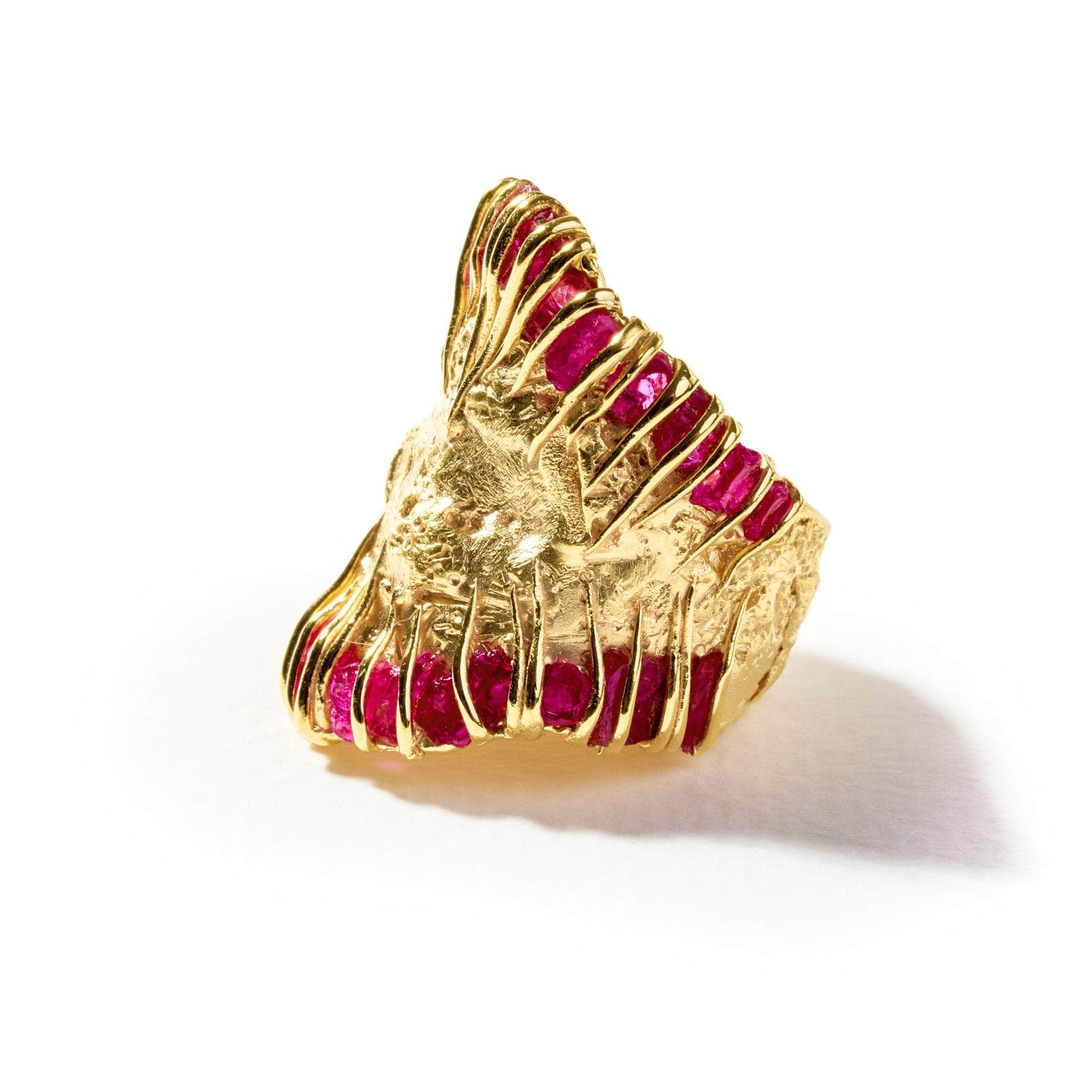 Sebi Rough Ruby Ring GERMAN KABIRSKI