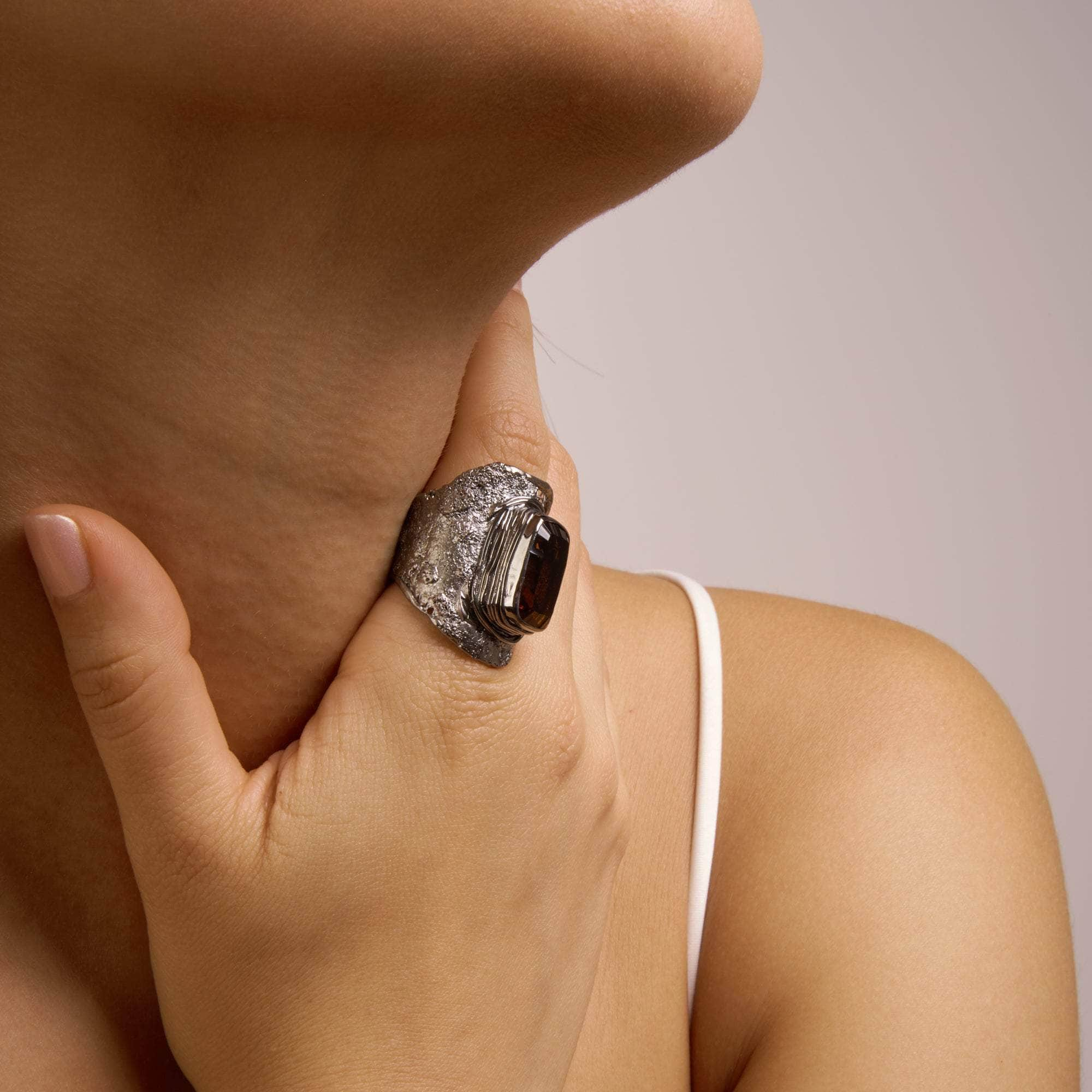 Sarea Smoky Quartz Ring GERMAN KABIRSKI