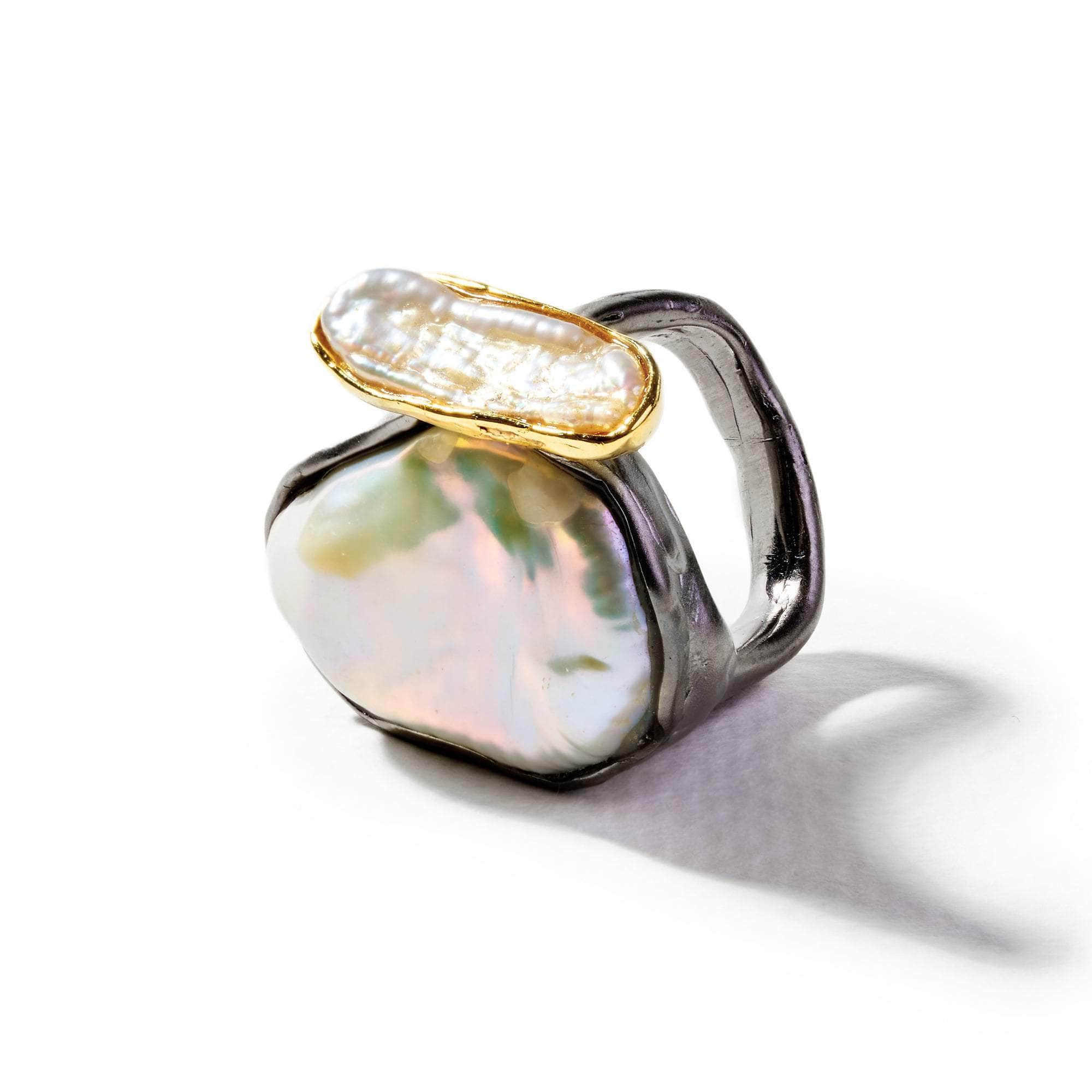 Norde Baroque Pearl and Keshi Pearl Ring GERMAN KABIRSKI