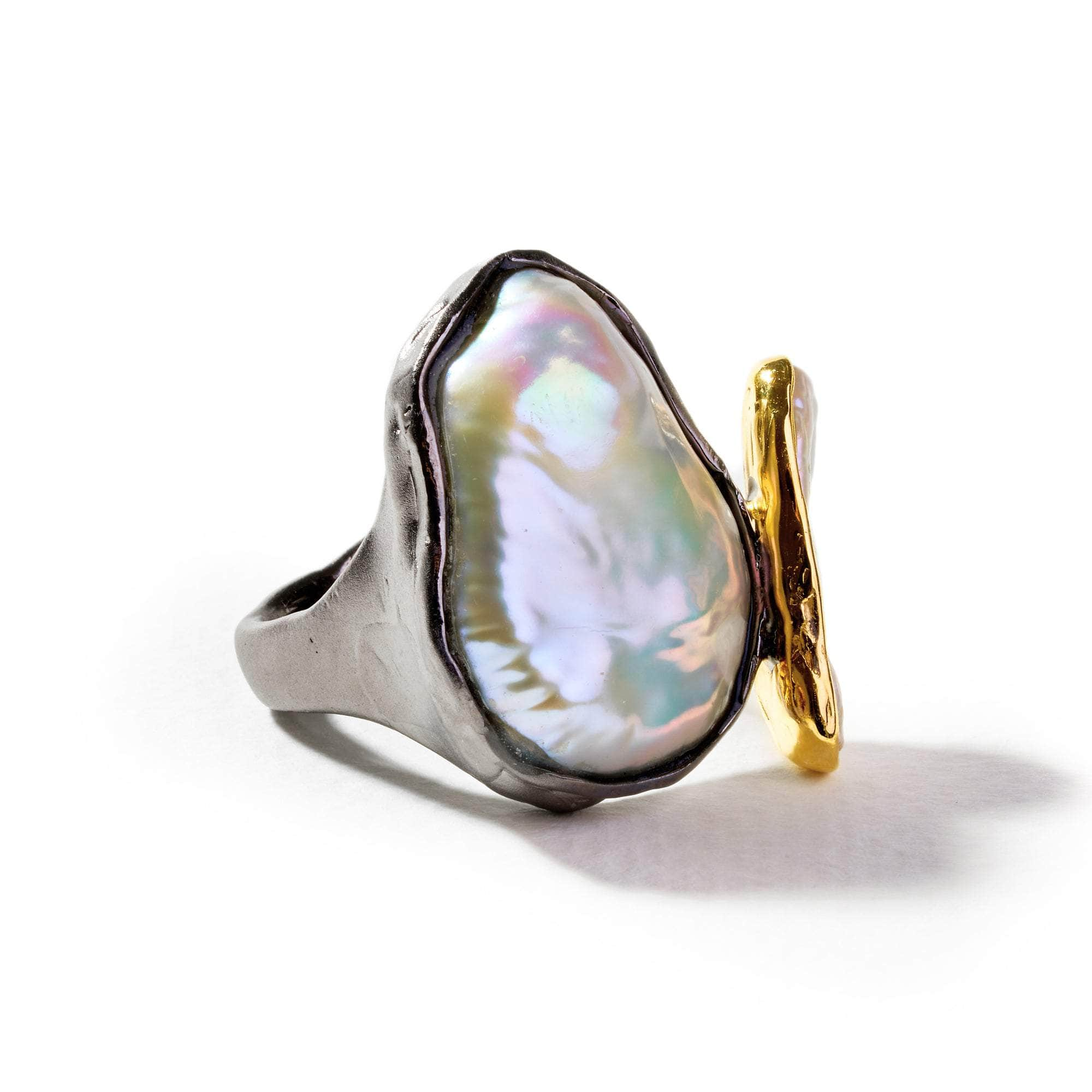 Norde Baroque Pearl and Keshi Pearl Ring GERMAN KABIRSKI