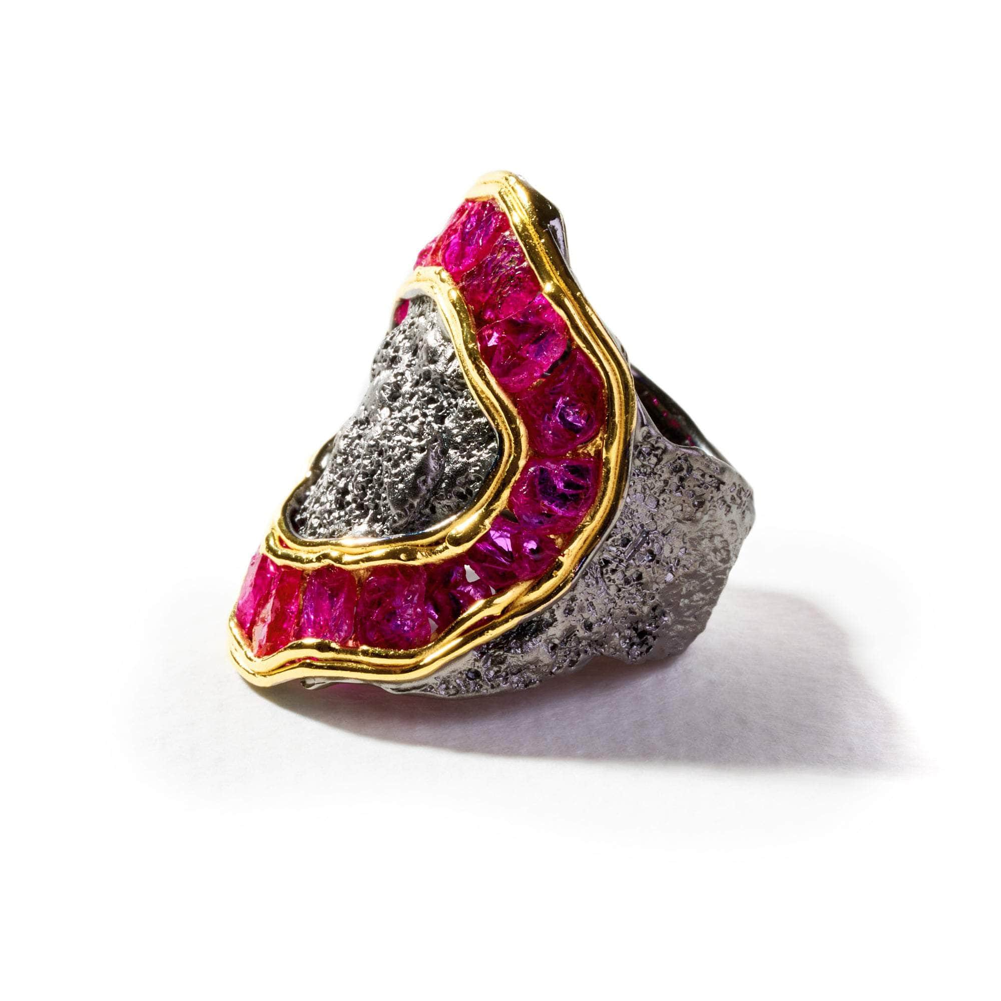 Zein Rough Ruby Ring GERMAN KABIRSKI