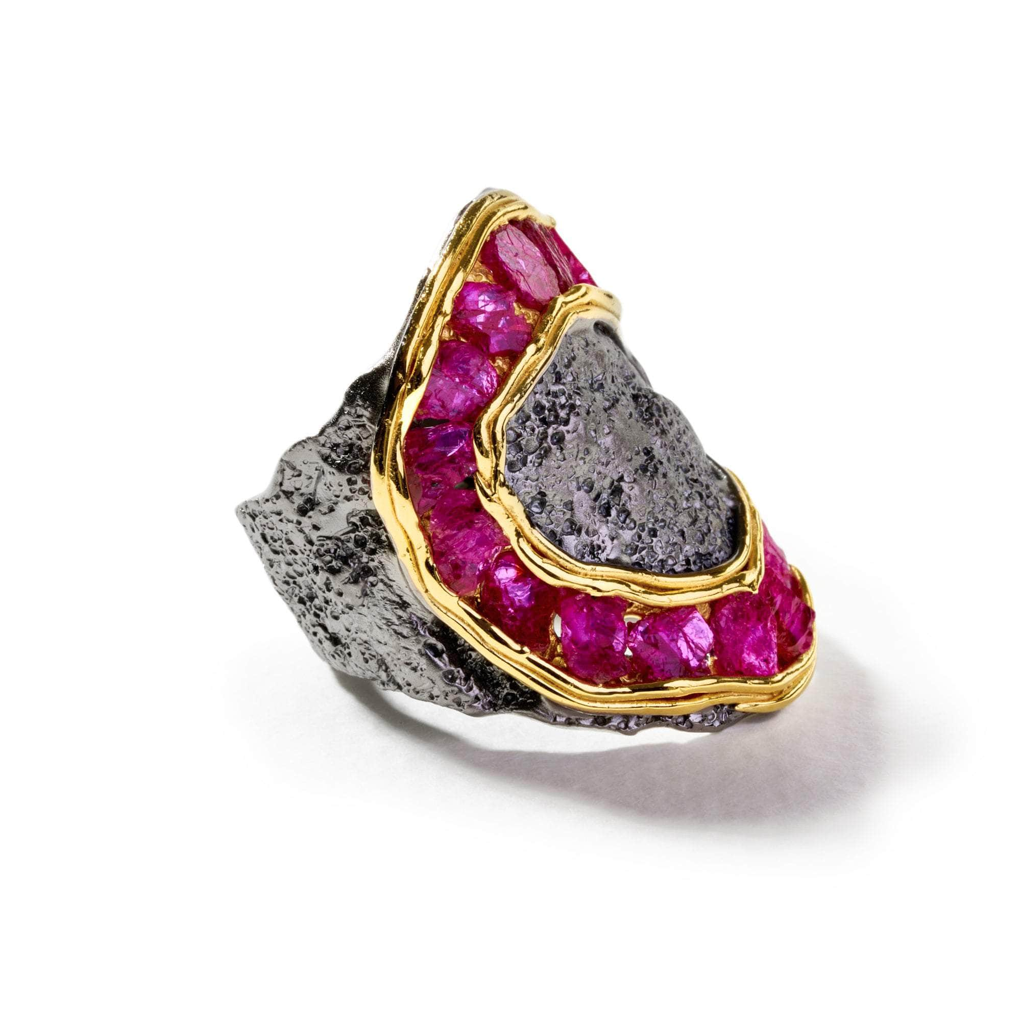 Zein Rough Ruby Ring GERMAN KABIRSKI