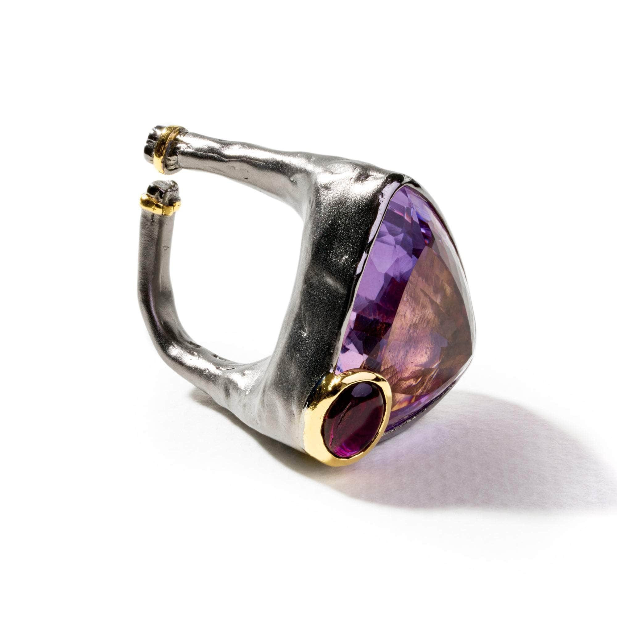 Trigg Ametrine and Pink Tourmaline and Ruby Ring GERMAN KABIRSKI