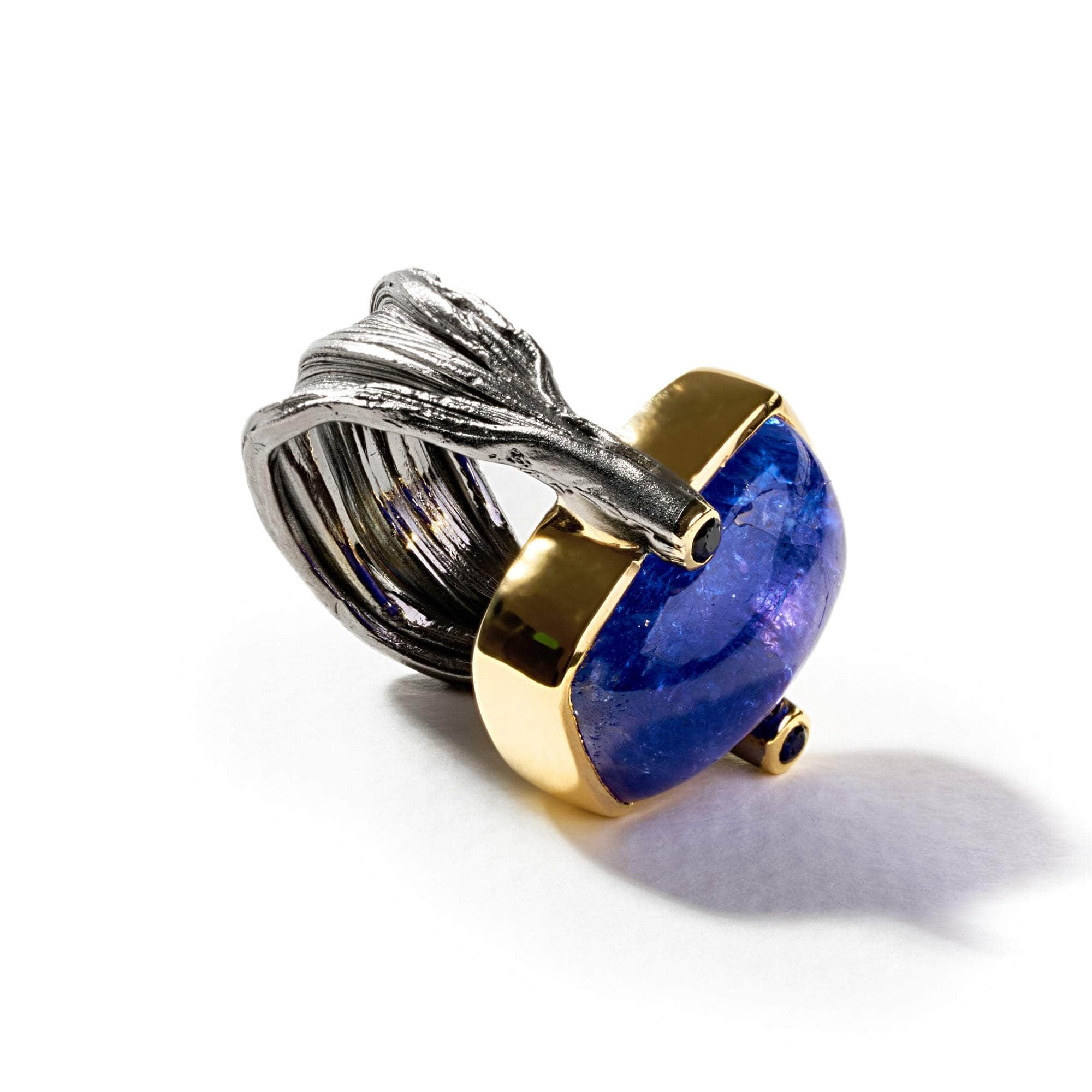 Gusta Tanzanite and Blue Sapphire Ring GERMAN KABIRSKI