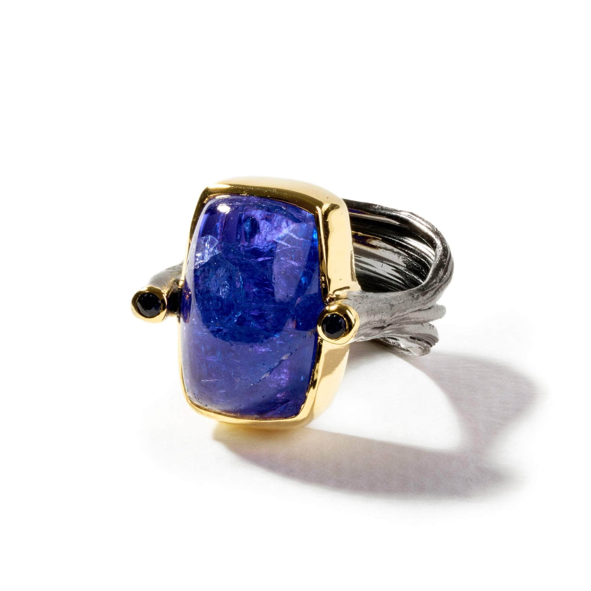 Gusta Tanzanite and Blue Sapphire Ring GERMAN KABIRSKI