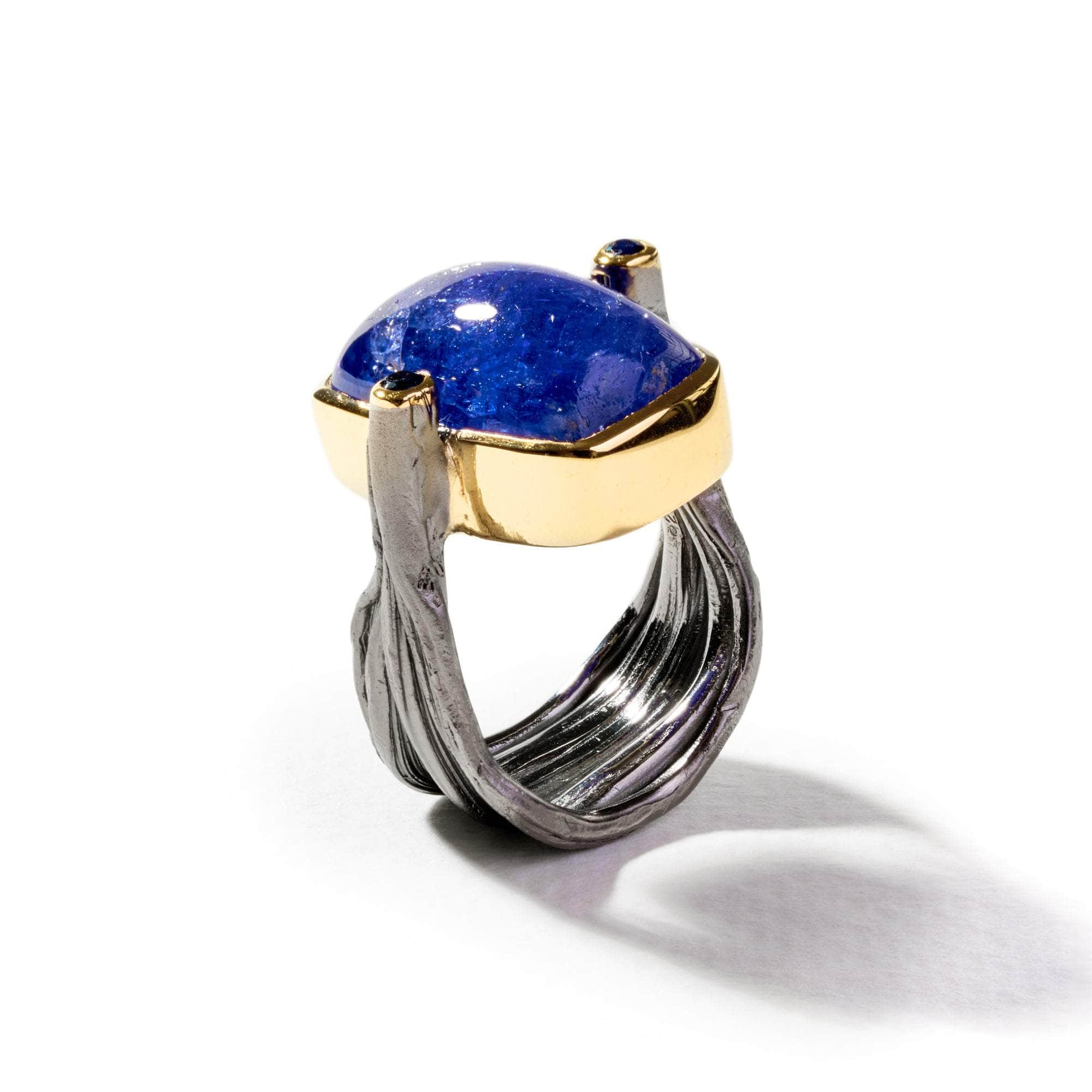 Gusta Tanzanite and Blue Sapphire Ring GERMAN KABIRSKI