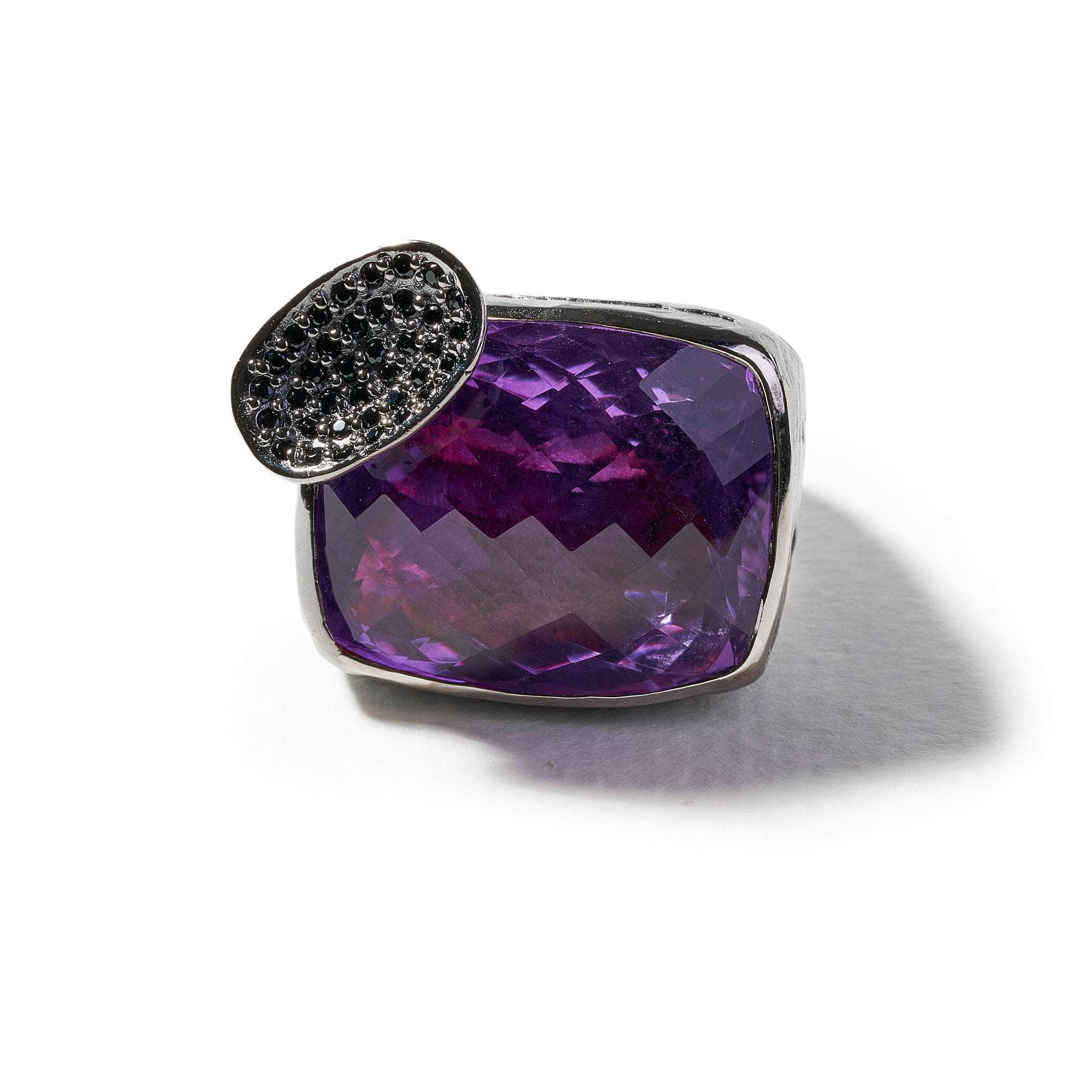 Fios Amethyst and Black Spinel Ring GERMAN KABIRSKI