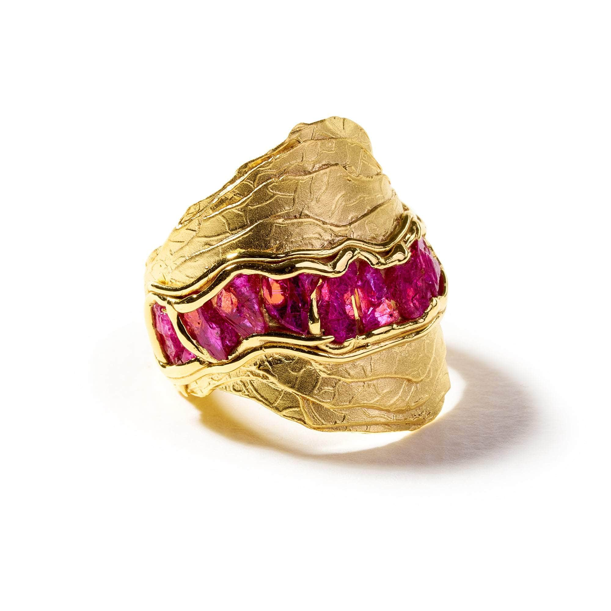 Chegeth Rough Ruby Ring GERMAN KABIRSKI