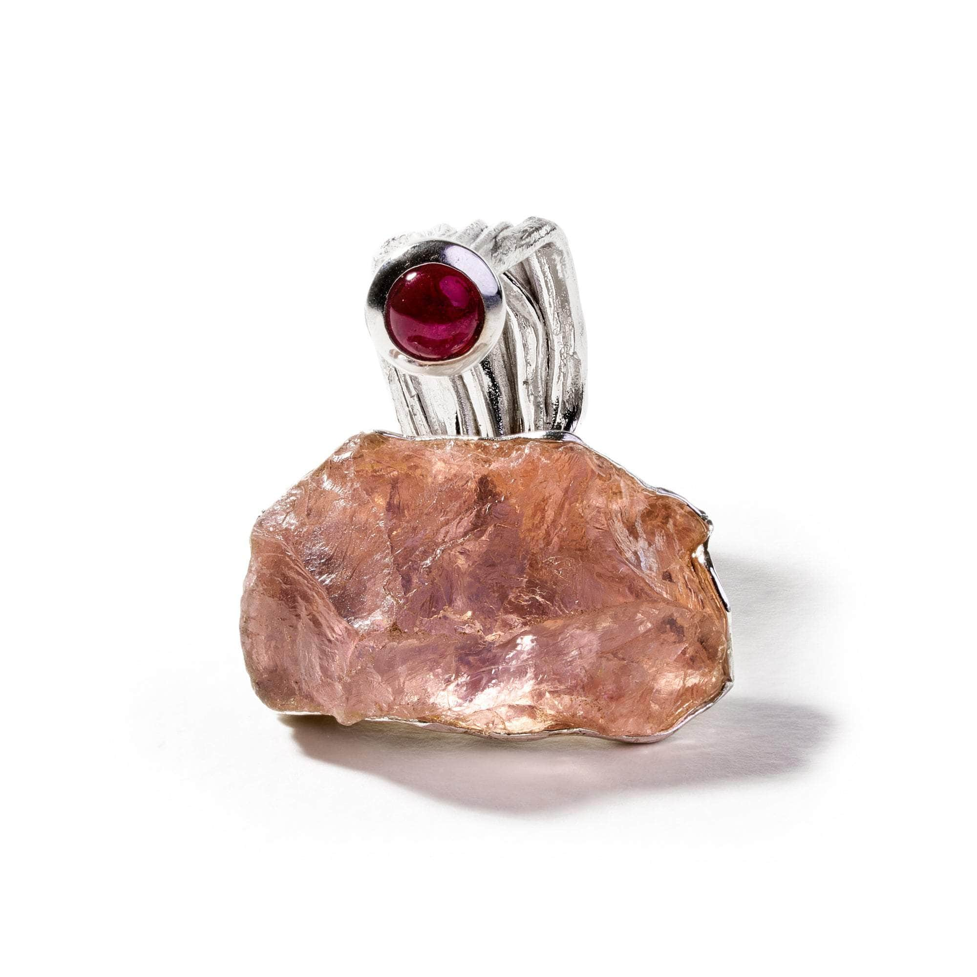 Aepy Rose Quartz and Pink Tourmaline Ring GERMAN KABIRSKI