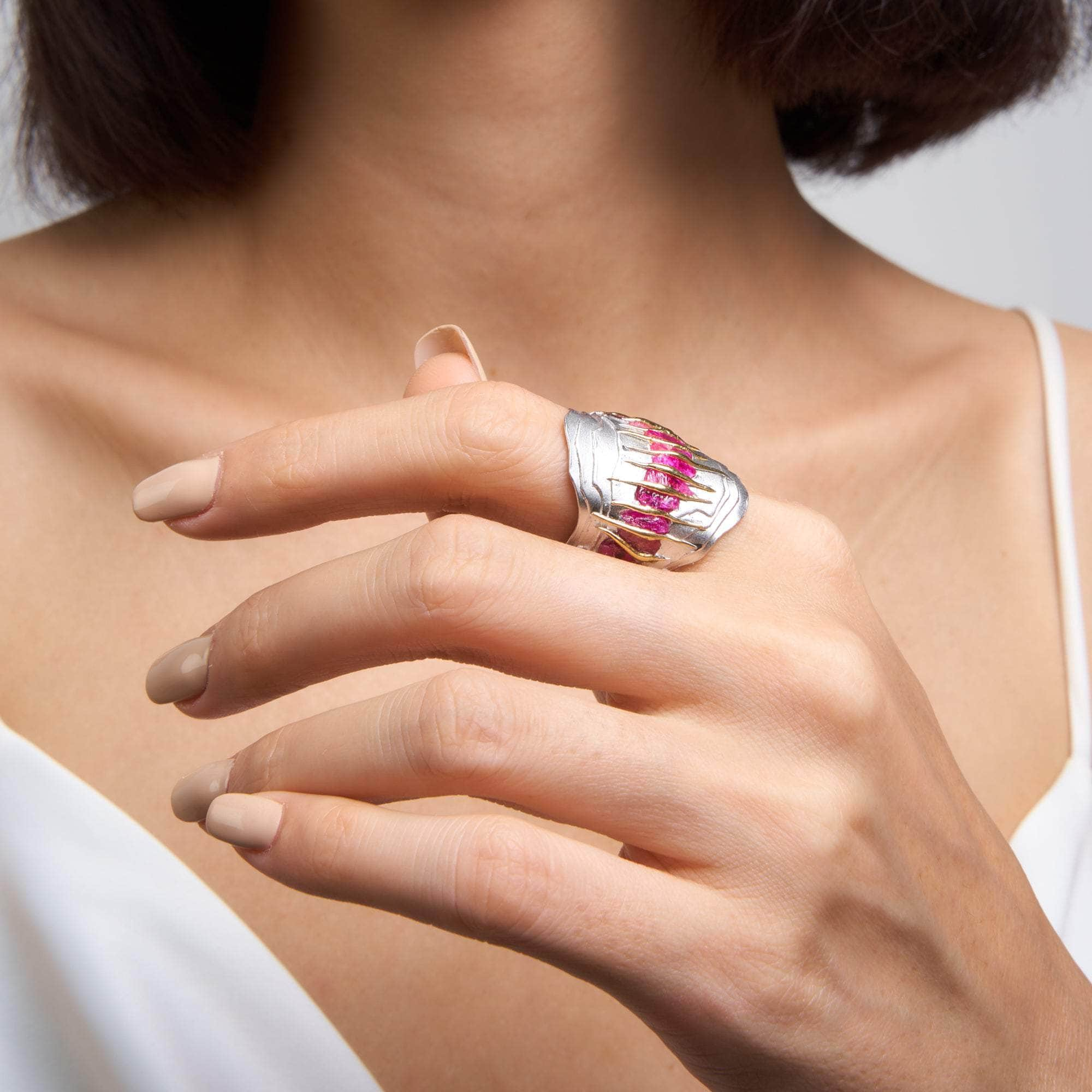 Garma Rough Ruby Ring GERMAN KABIRSKI