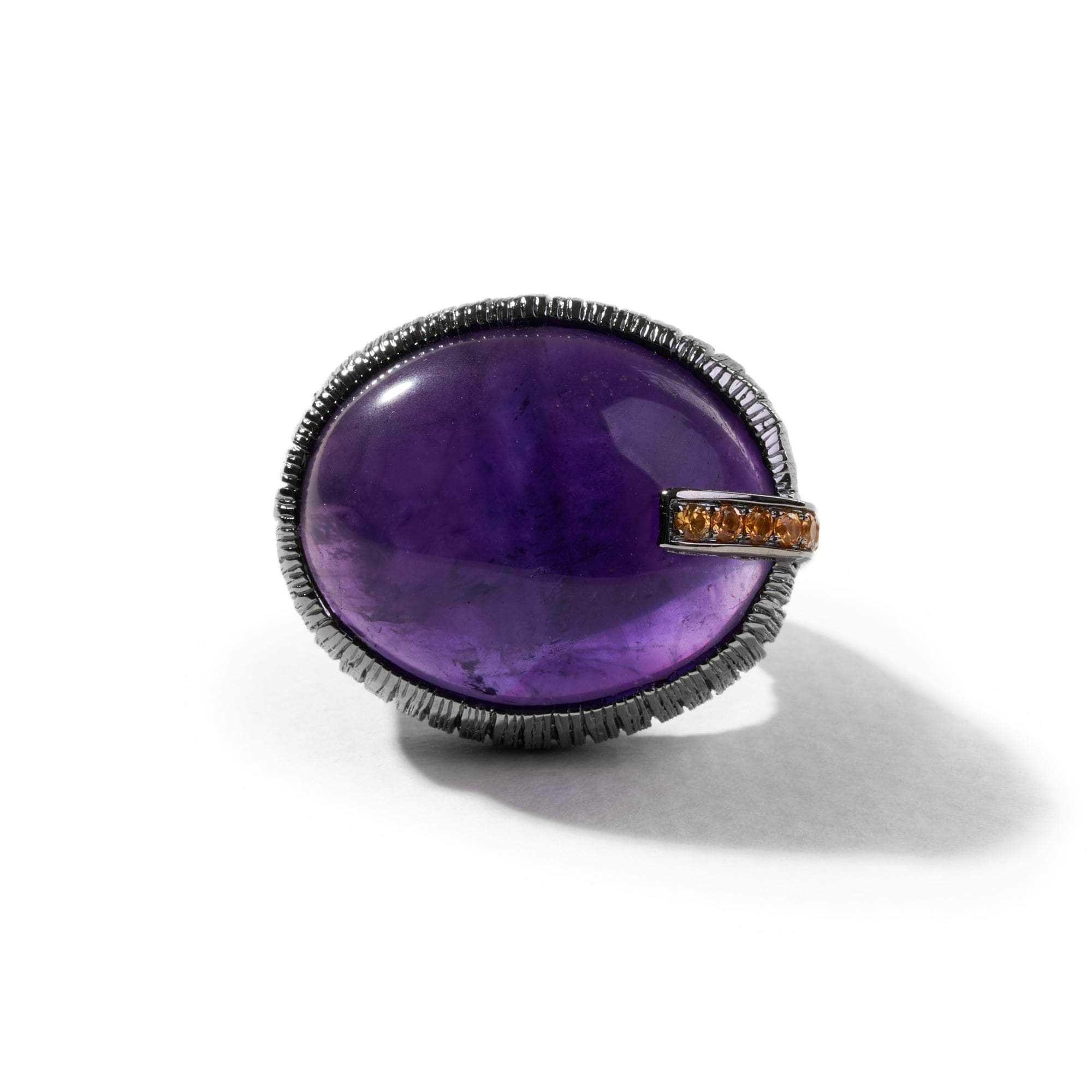 Qari Amethyst and Yellow Sapphire Ring GERMAN KABIRSKI