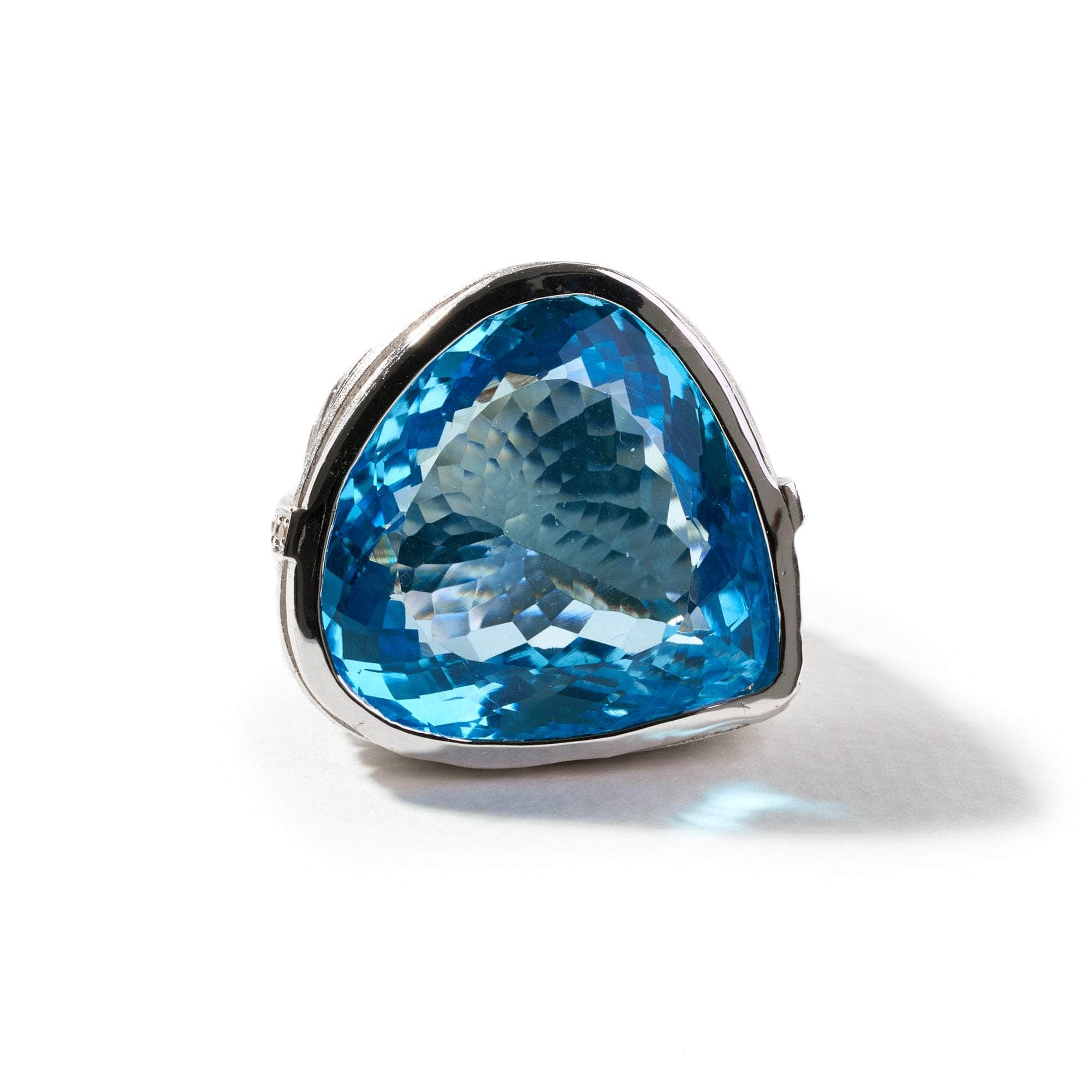 Fara Blue Topaz and White Sapphire Ring GERMAN KABIRSKI