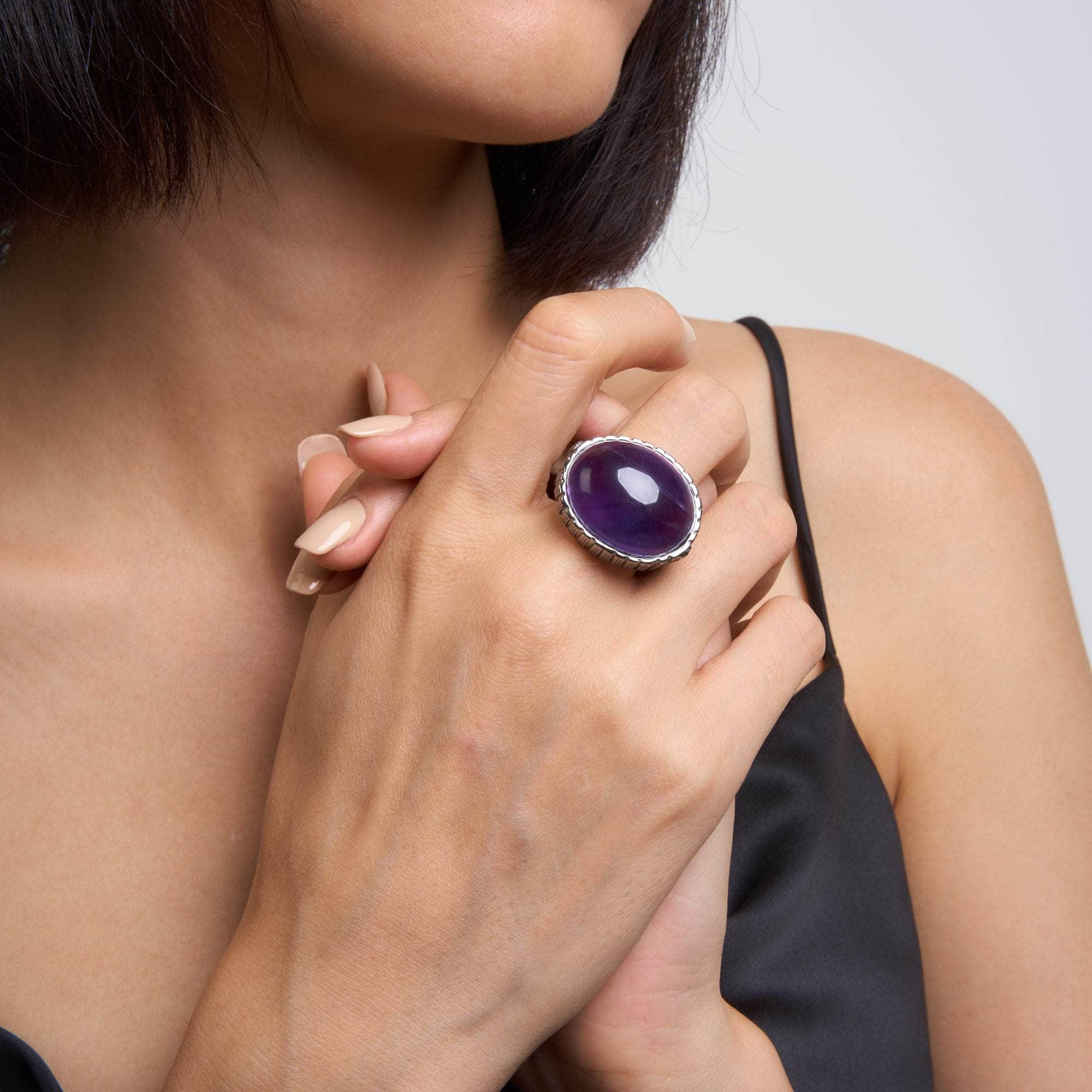 Setum Amethyst and Rhodolite Ring GERMAN KABIRSKI