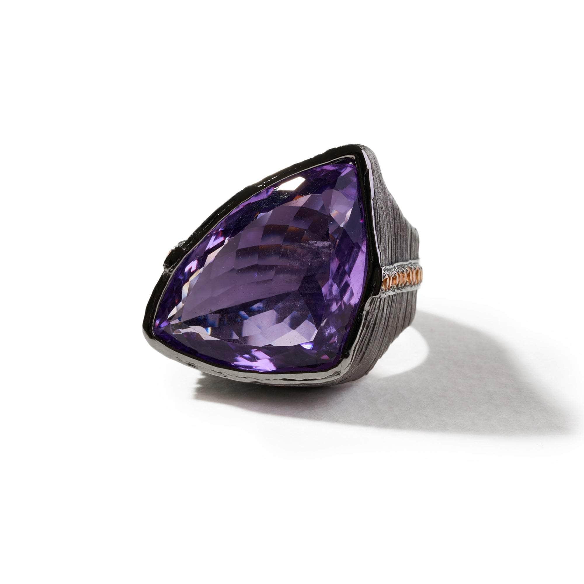 Nous Amethyst and Orange Sapphire Ring GERMAN KABIRSKI