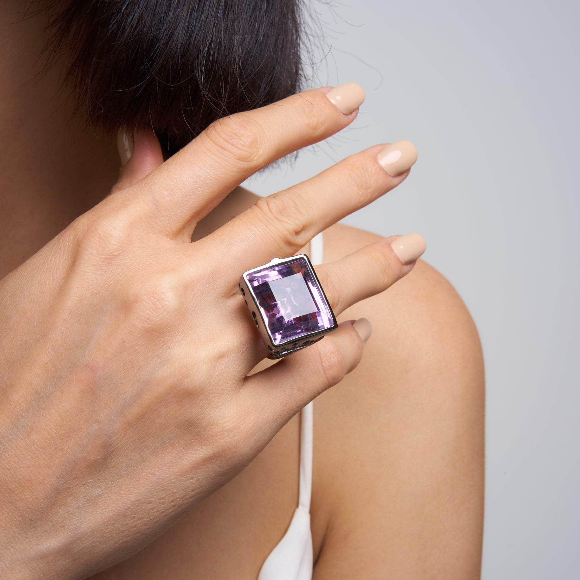 Fernis Amethyst and Pink Sapphire Ring GERMAN KABIRSKI