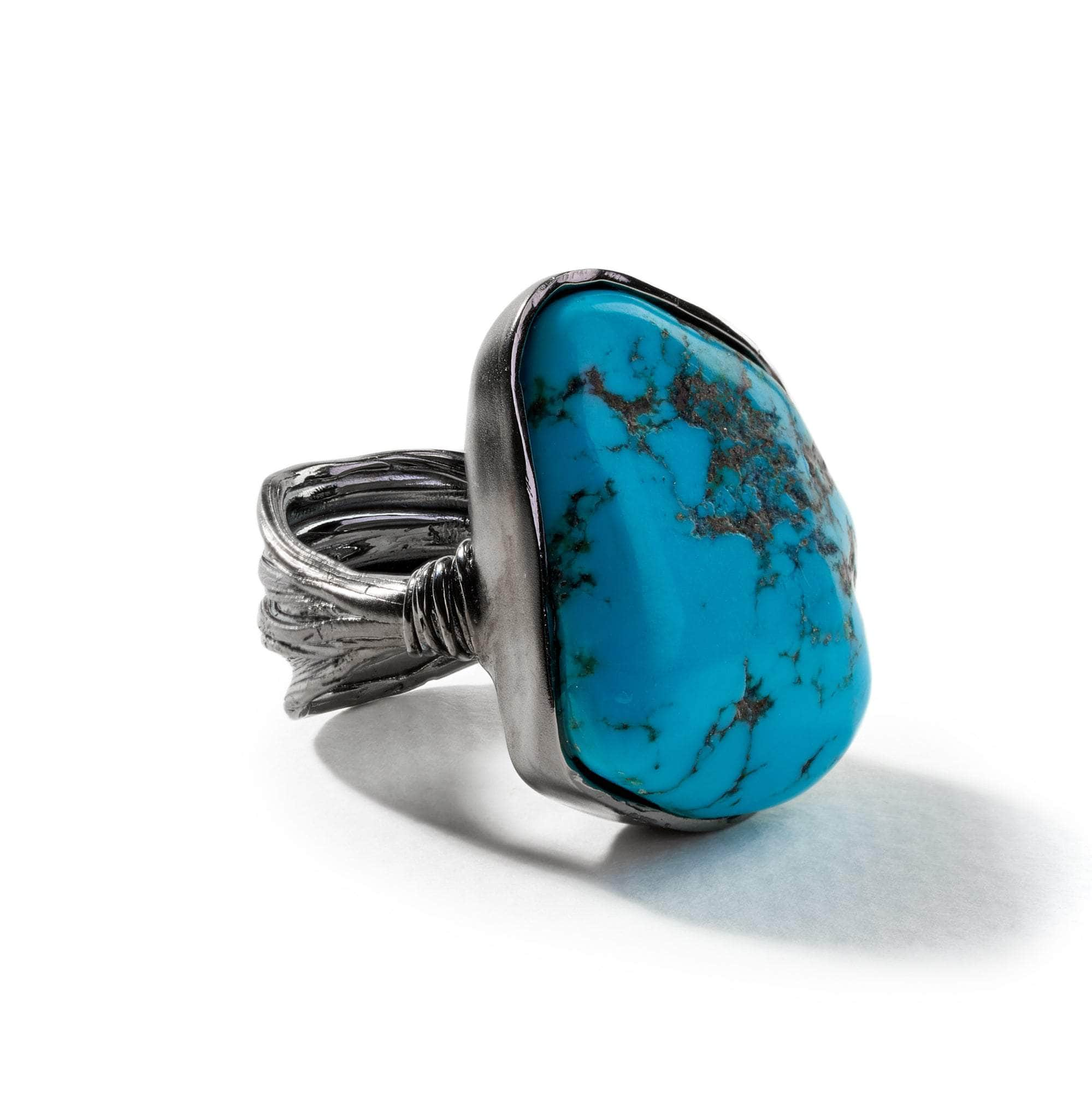 Deval Rough Turquoise Ring GERMAN KABIRSKI