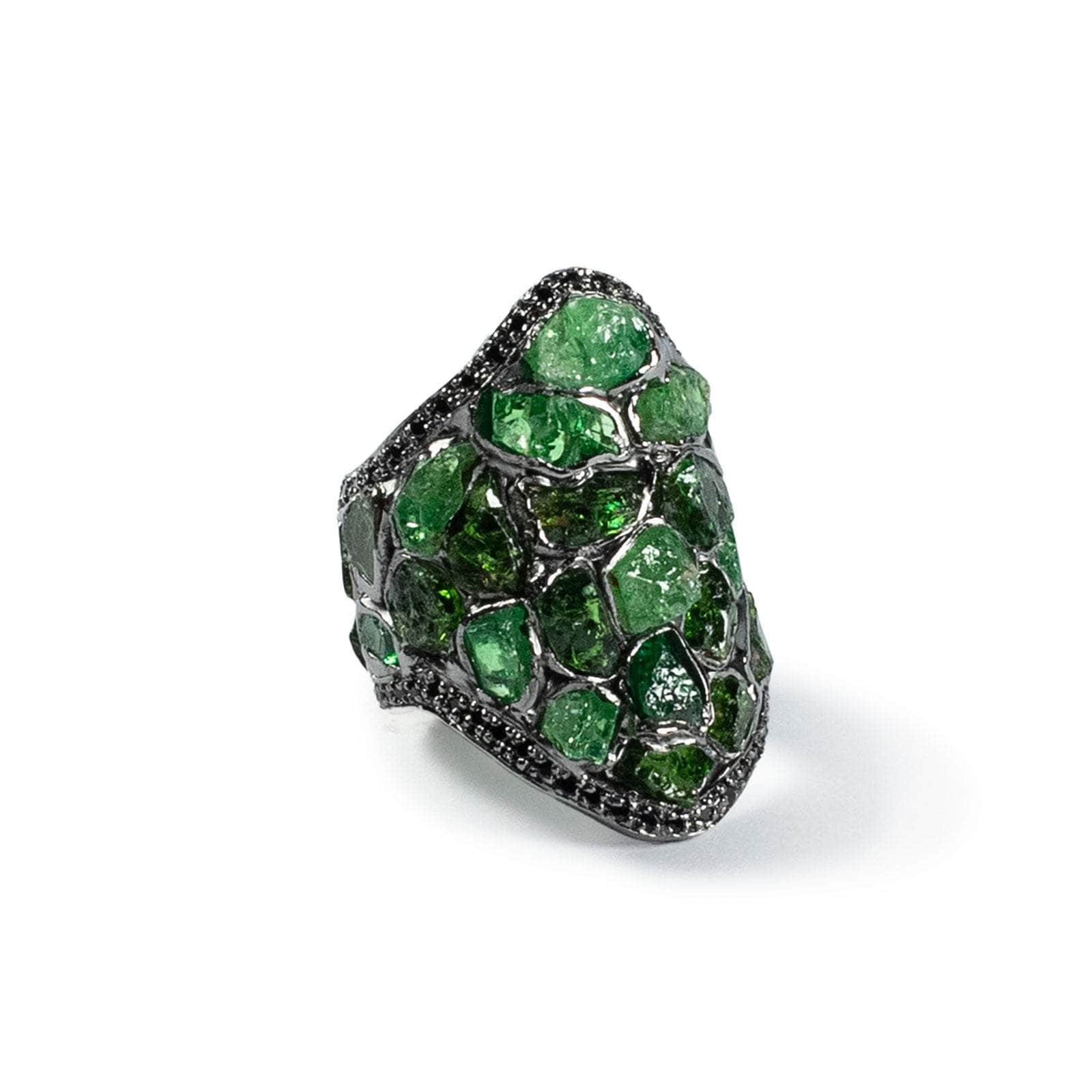 Sedna Rough Tsavorite and Spinel Ring GERMAN KABIRSKI