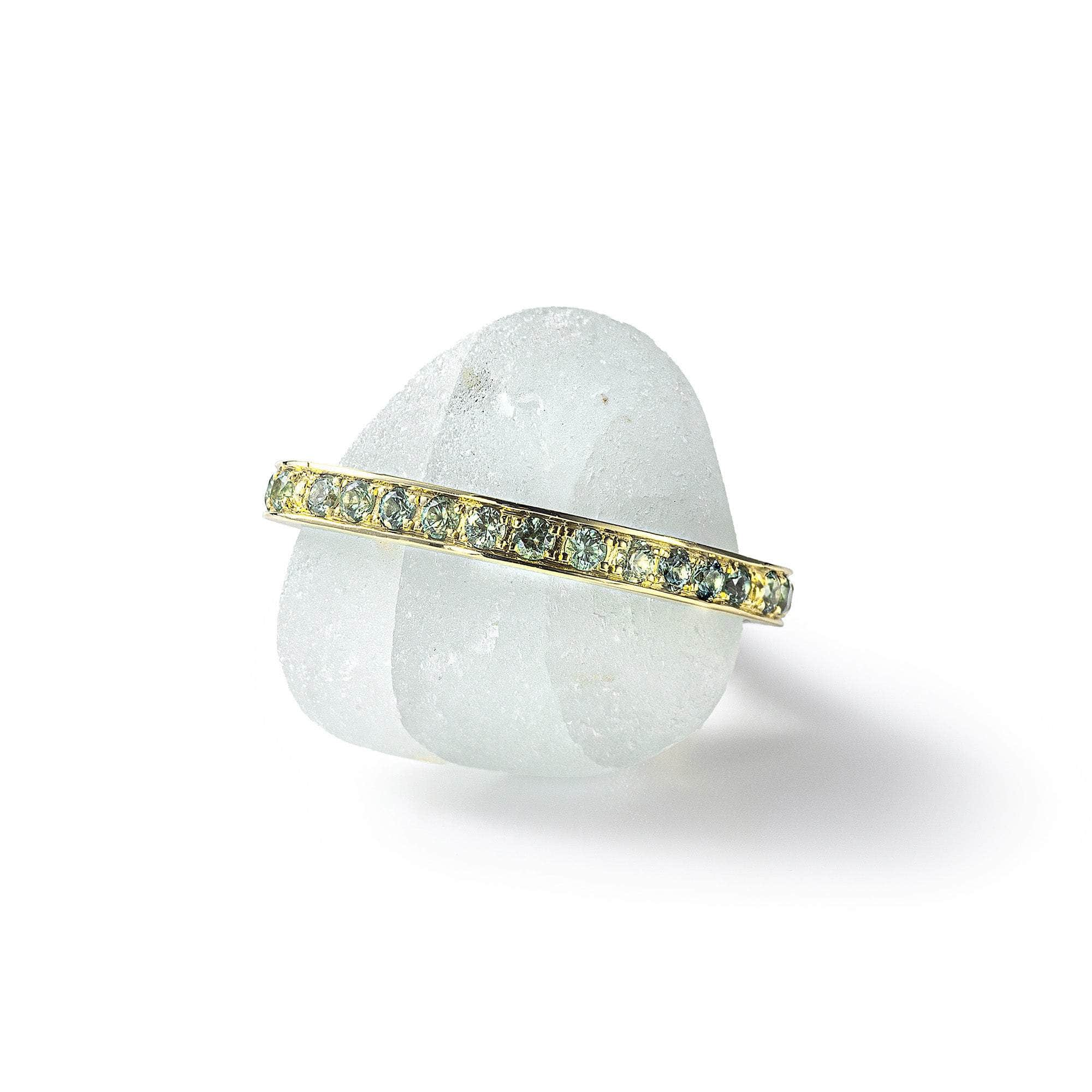 Narry Rough Topaz and Green Sapphire Ring GERMAN KABIRSKI