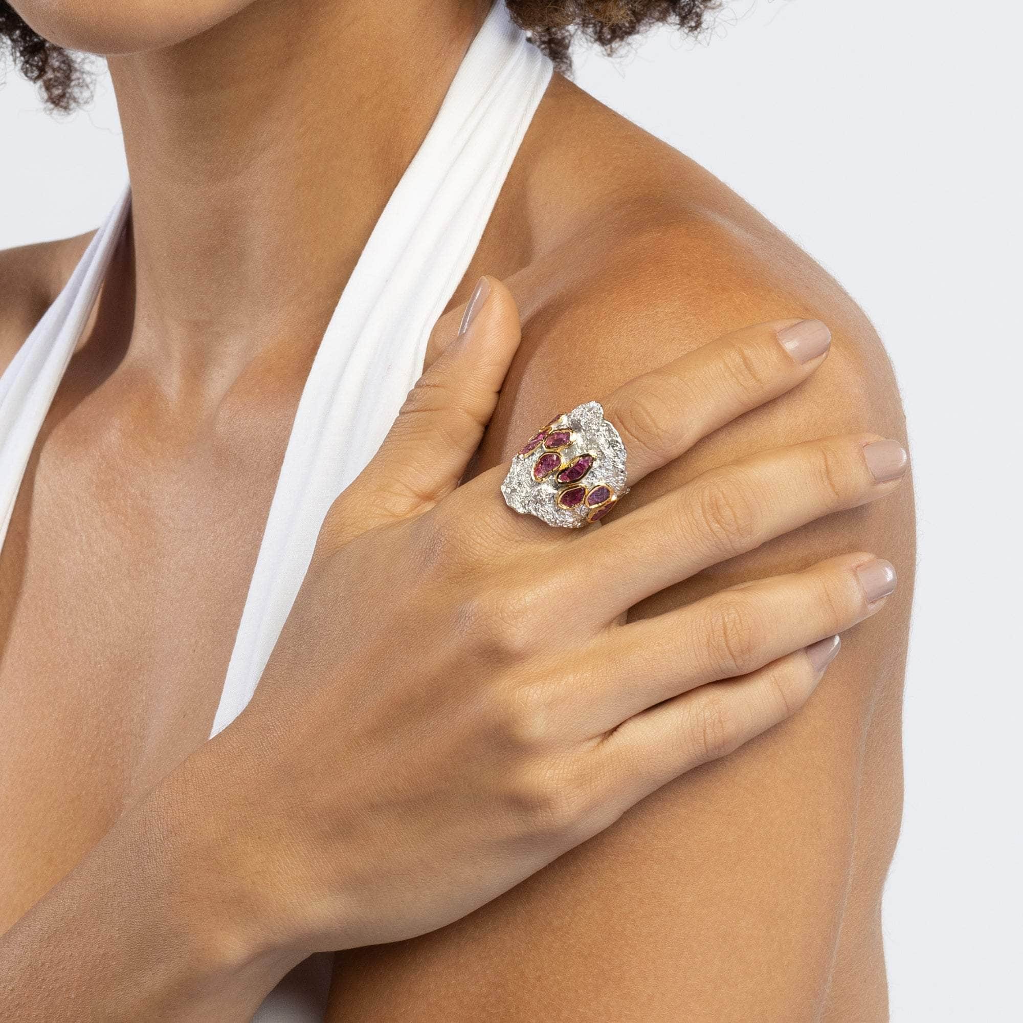 Pele Rough Ruby Ring