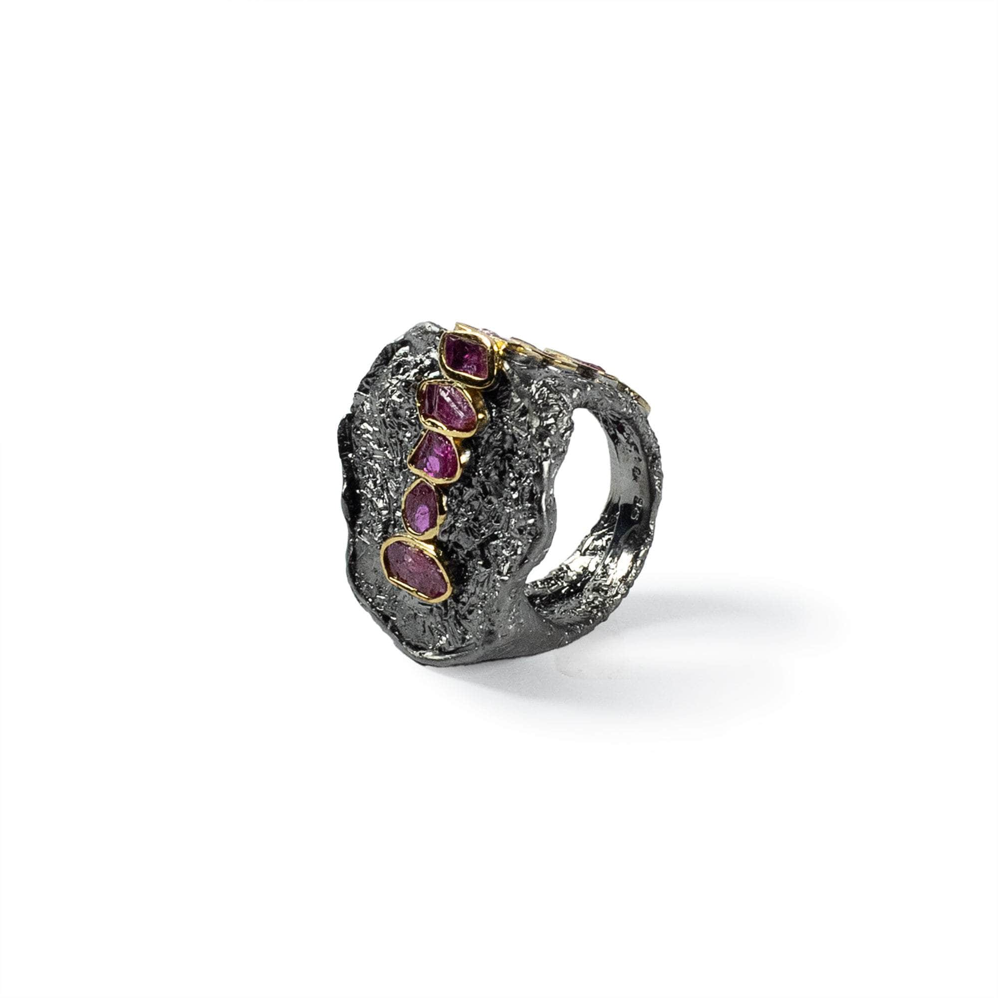 Kanne Rough Ruby Ring GERMAN KABIRSKI