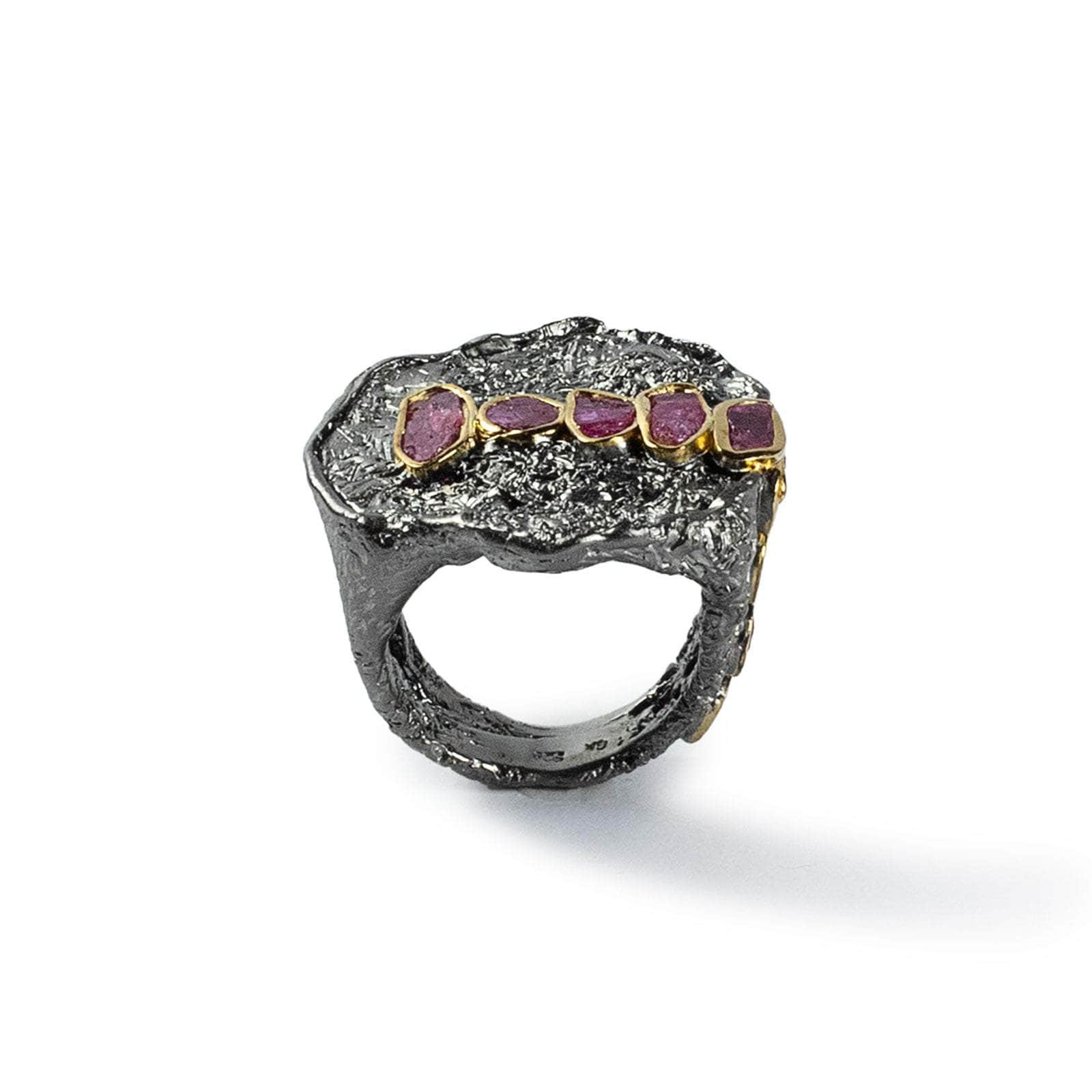 Kanne Rough Ruby Ring GERMAN KABIRSKI