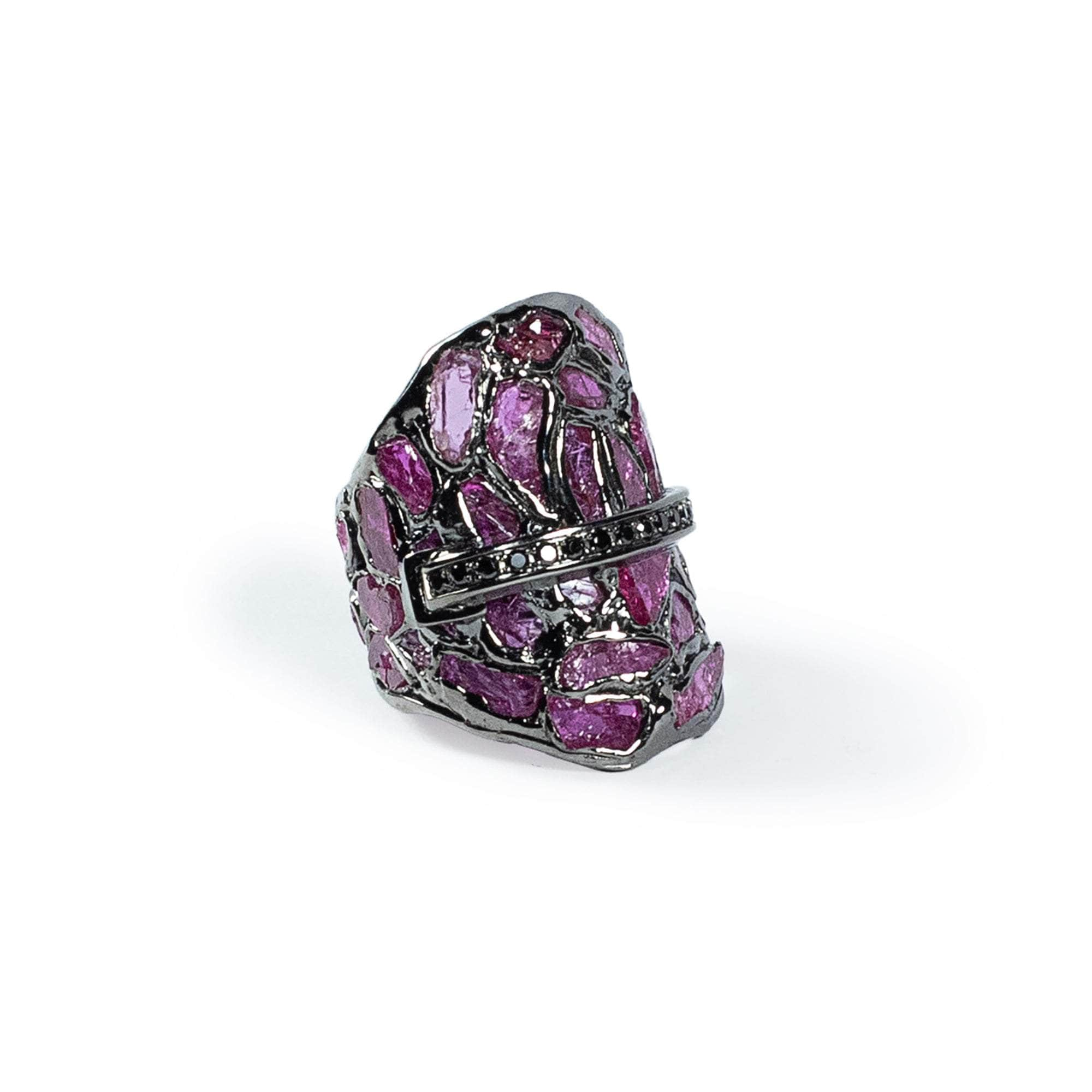 Amate Rough Ruby and Spinel Ring GERMAN KABIRSKI