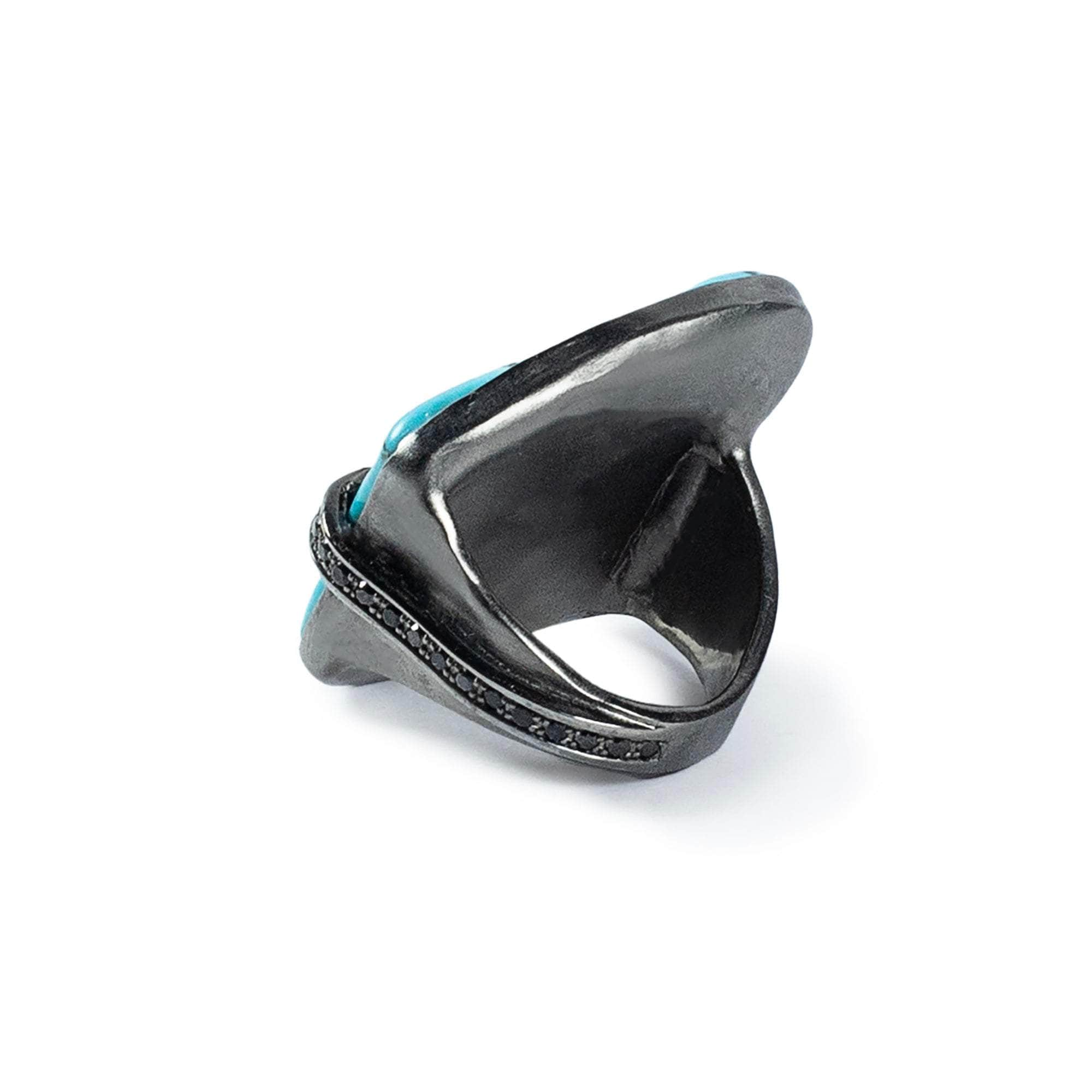 Ataeru Turquoise and Spinel Ring GERMAN KABIRSKI