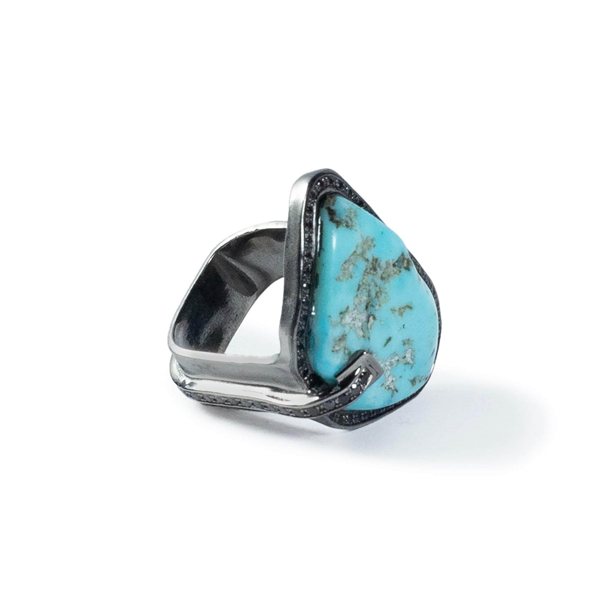 Lehaz Turquoise and Spinel Ring GERMAN KABIRSKI