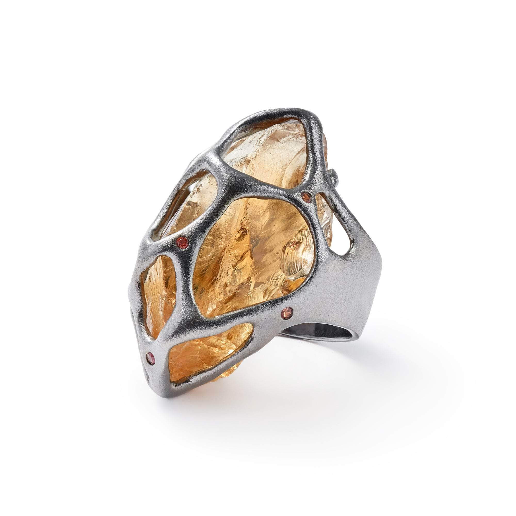 Madu Citrine and Sapphire Ring GERMAN KABIRSKI