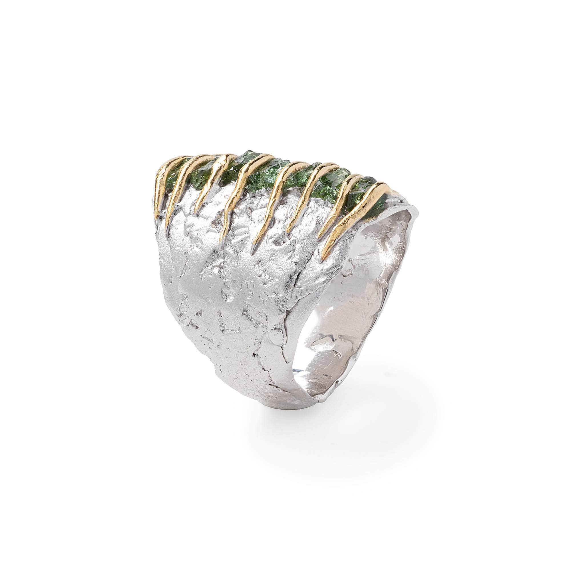 Faali Rough Chrome Diopside Ring