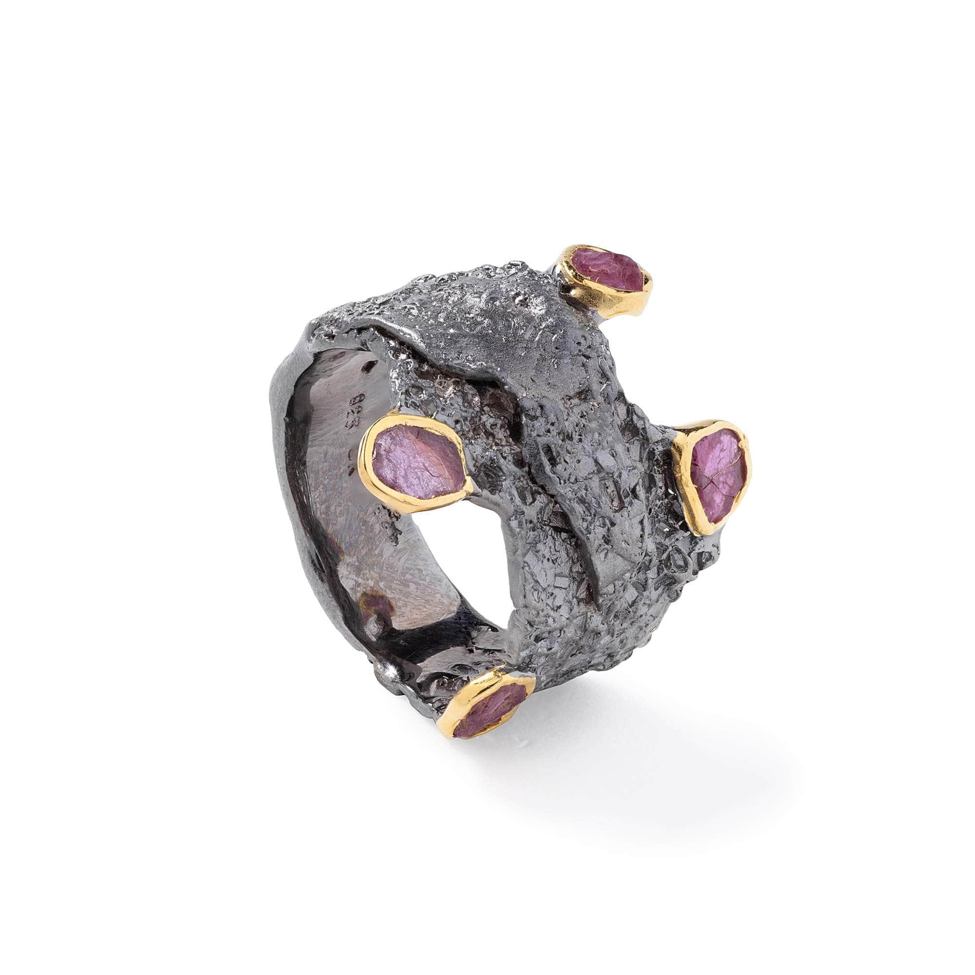 Inann Rough Ruby Ring GERMAN KABIRSKI