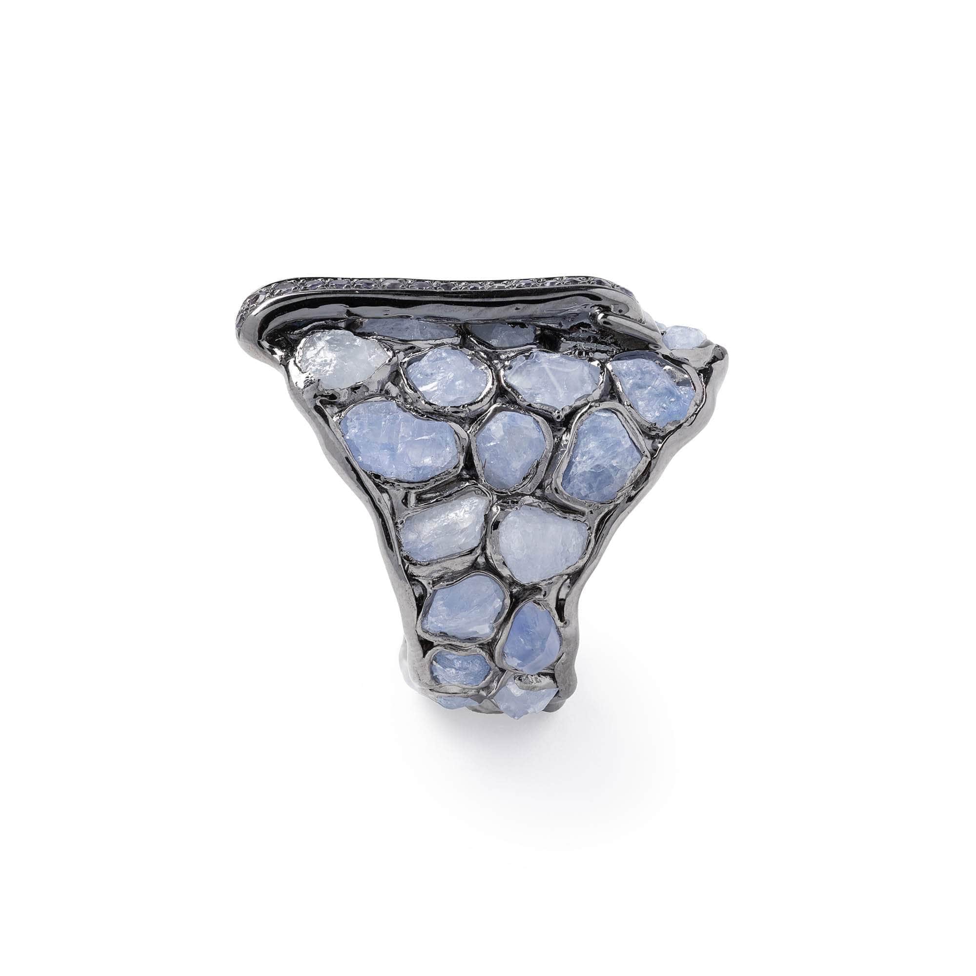 Saraswa Rough Tanzanite Ring