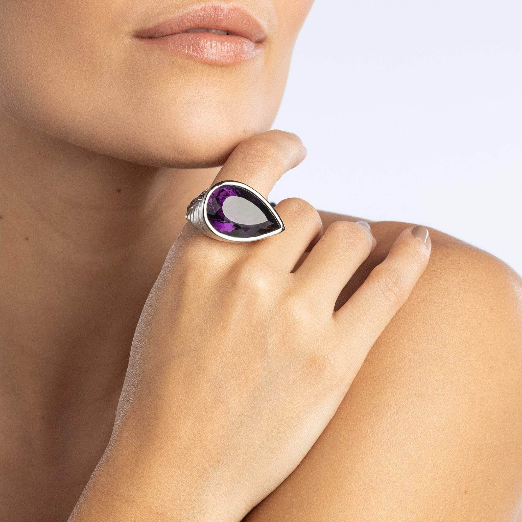 Cassius Amethyst and Spinel Ring GERMAN KABIRSKI