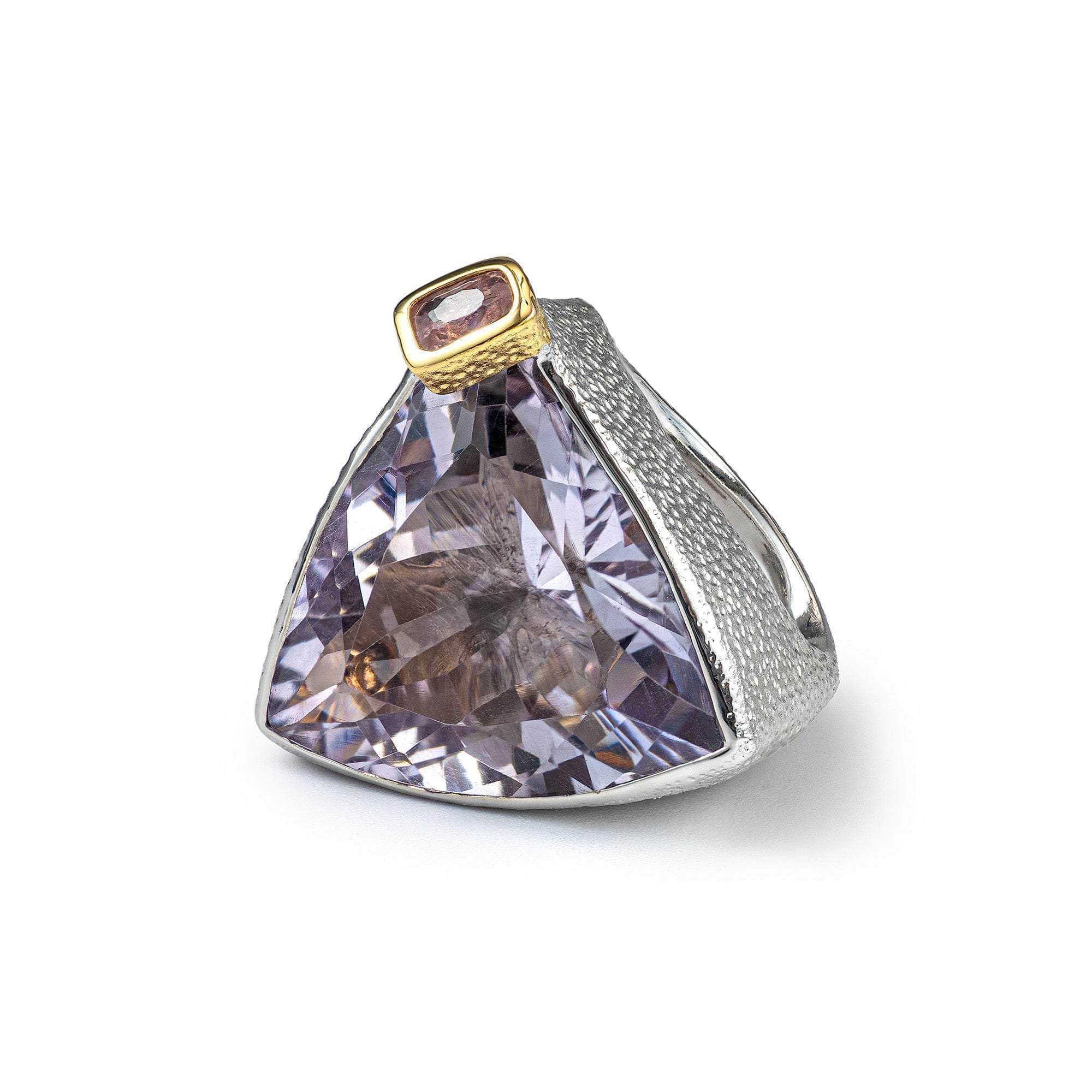 Maeve Amethyst and Tourmaline Ring