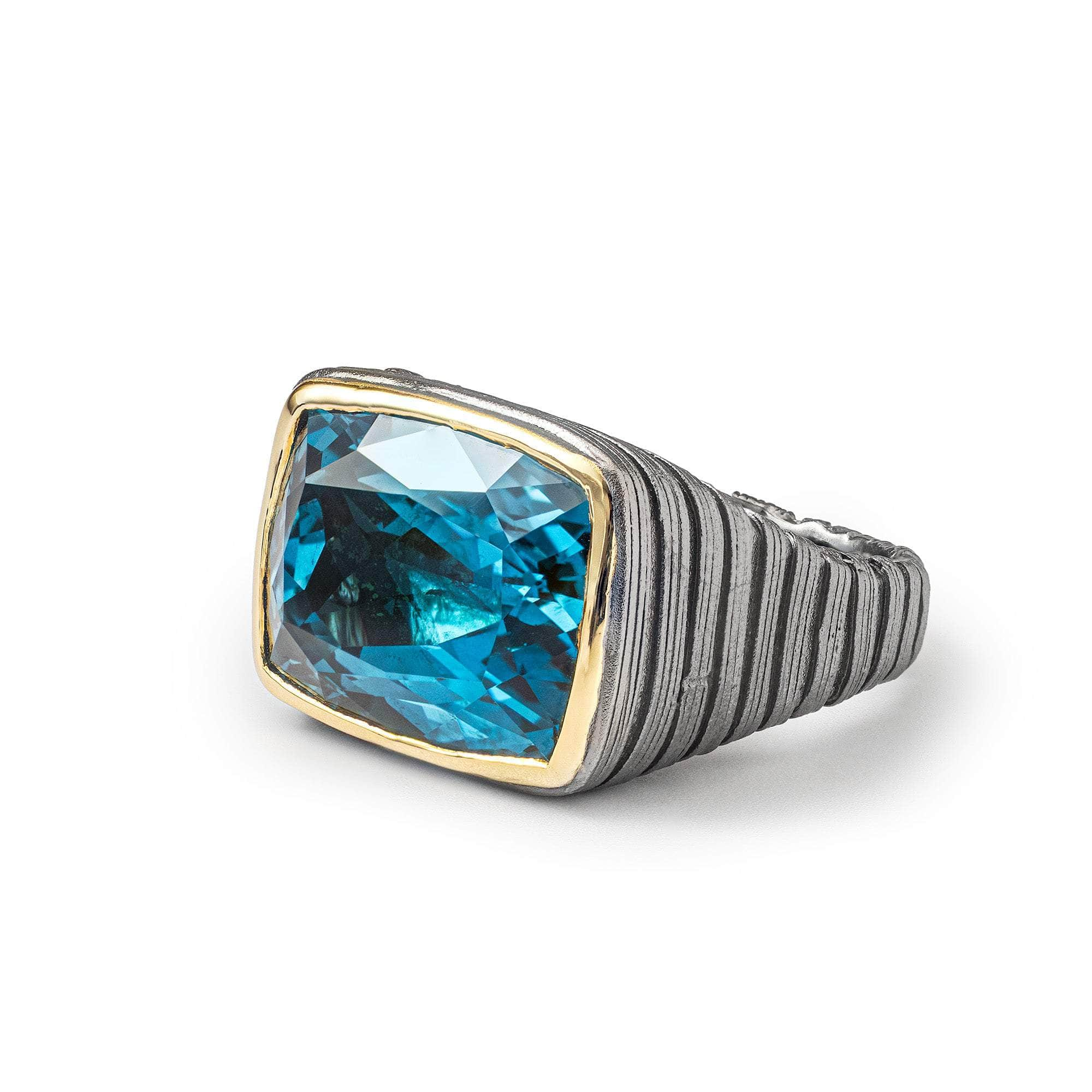 Ishte Blue Topaz Ring GERMAN KABIRSKI