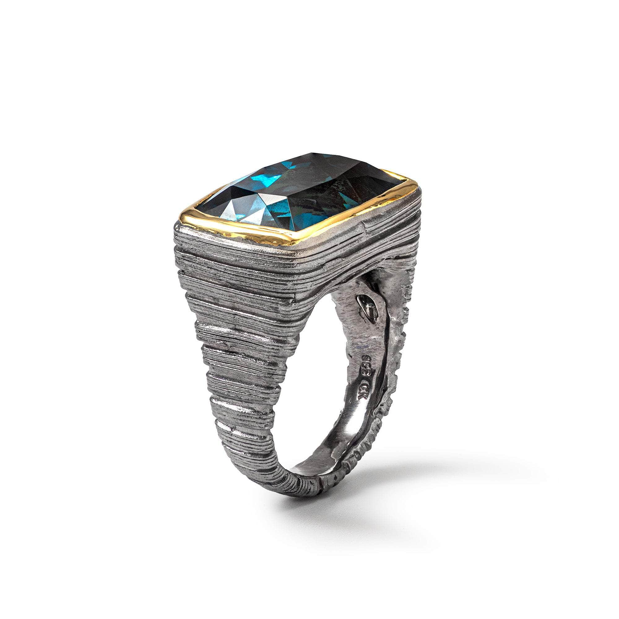 Ishte Blue Topaz Ring GERMAN KABIRSKI