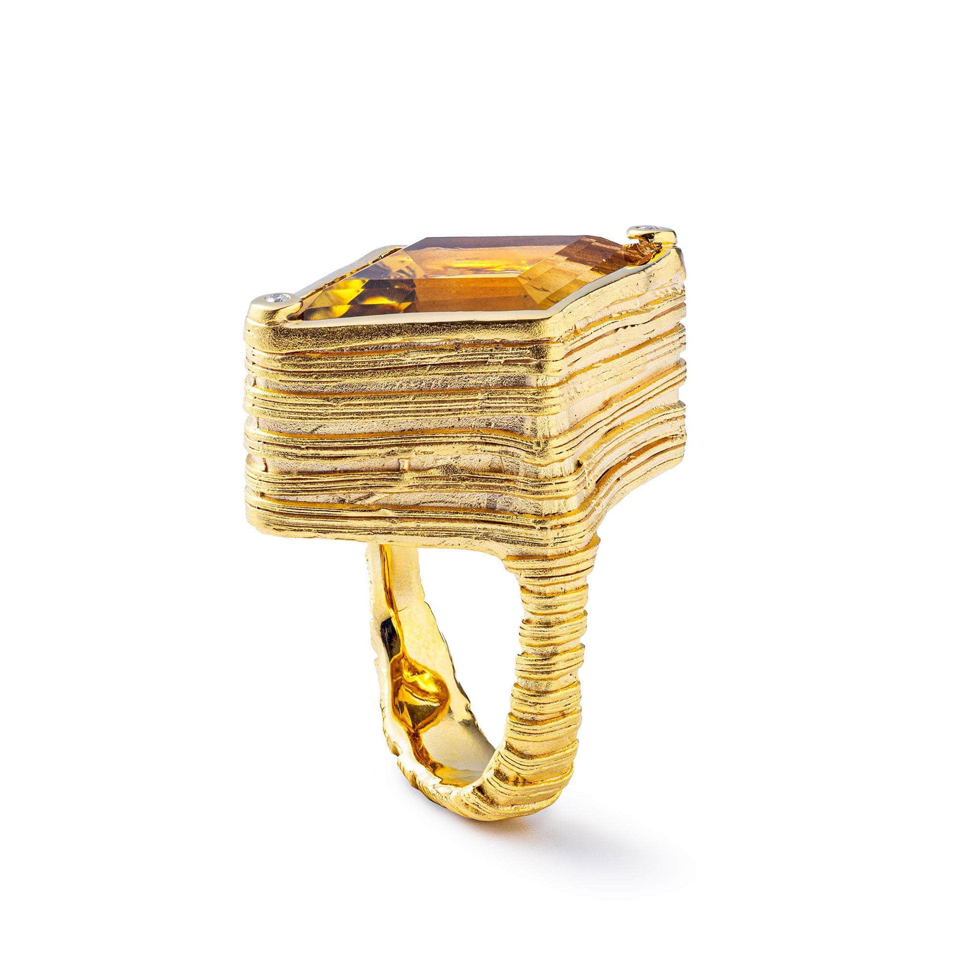 Fraser Citrine and Diamond Ring GERMAN KABIRSKI