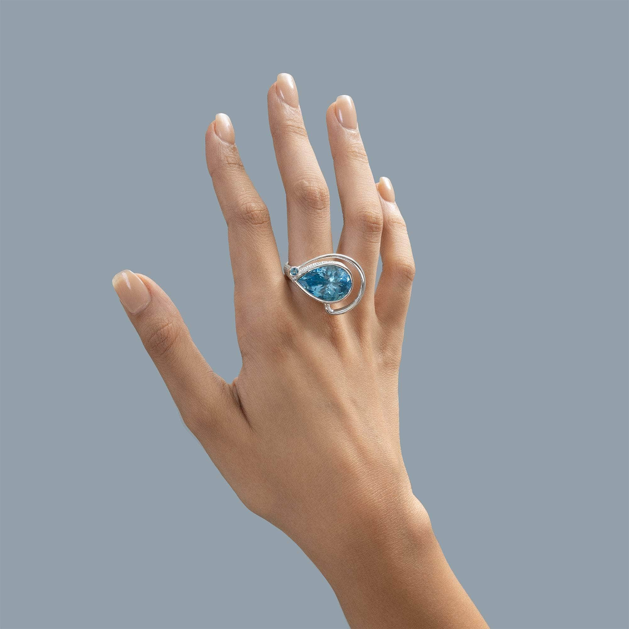 Eyre Blue Topaz Ring GERMAN KABIRSKI