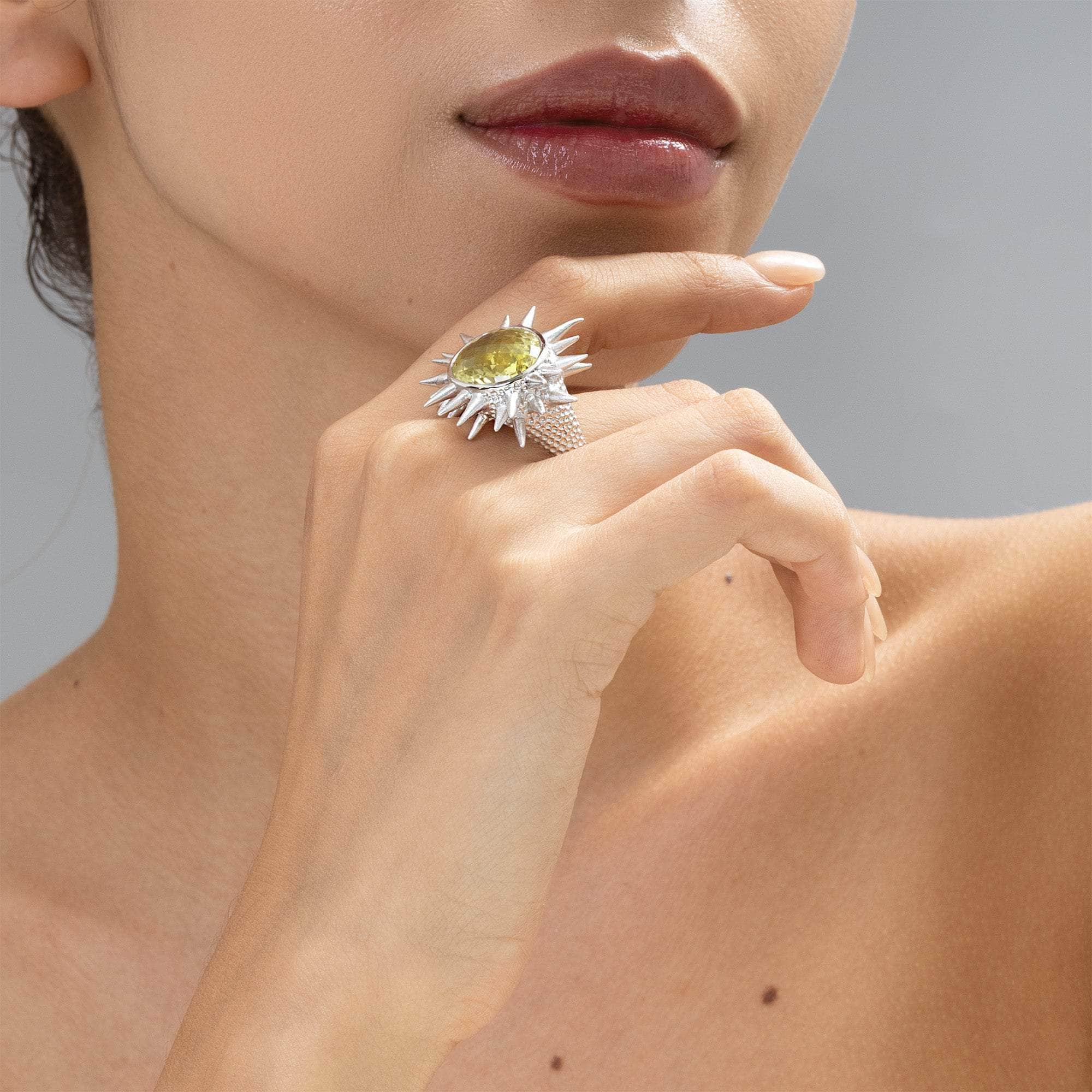 Sevan Lemon Quartz Ring