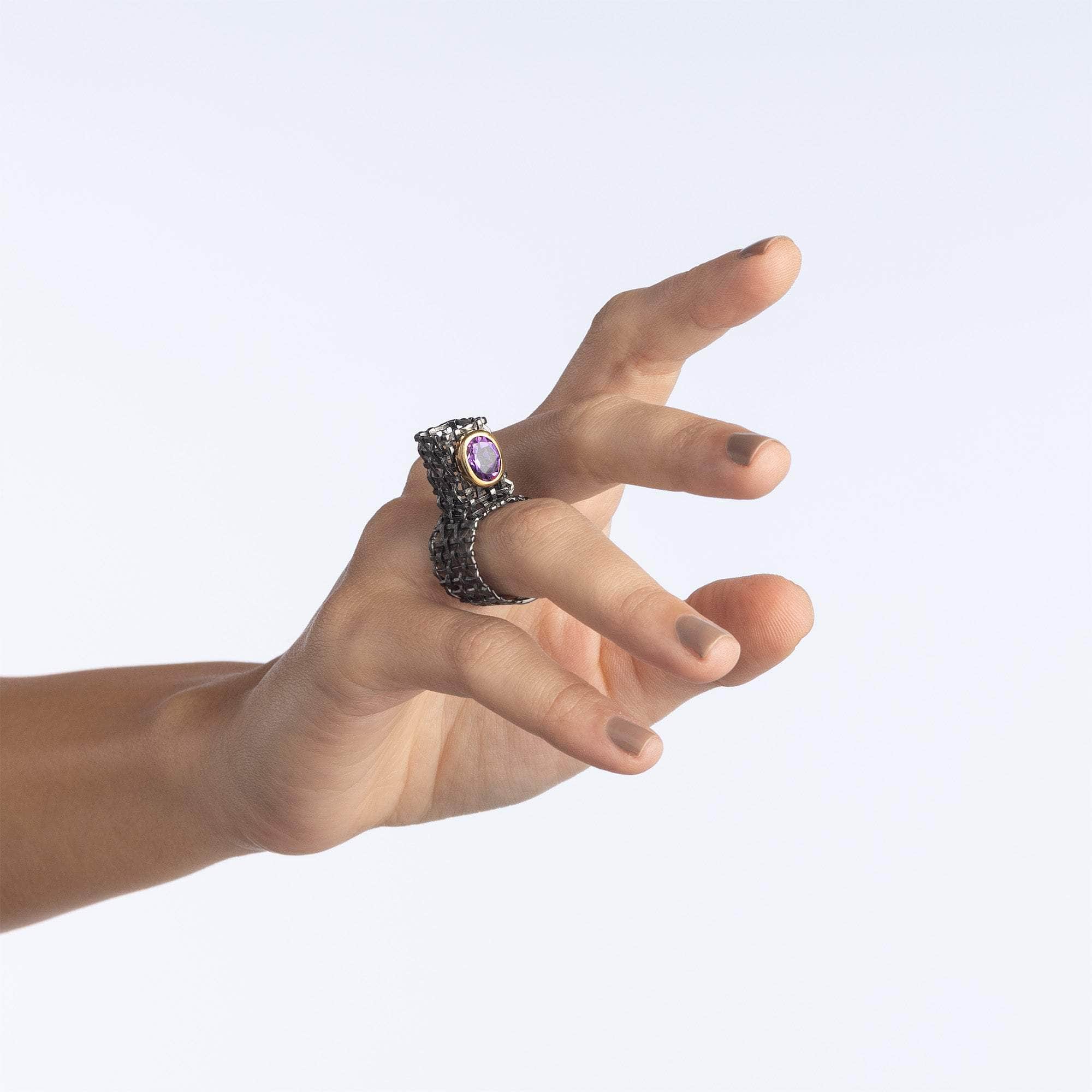 Sigrid Amethyst Ring